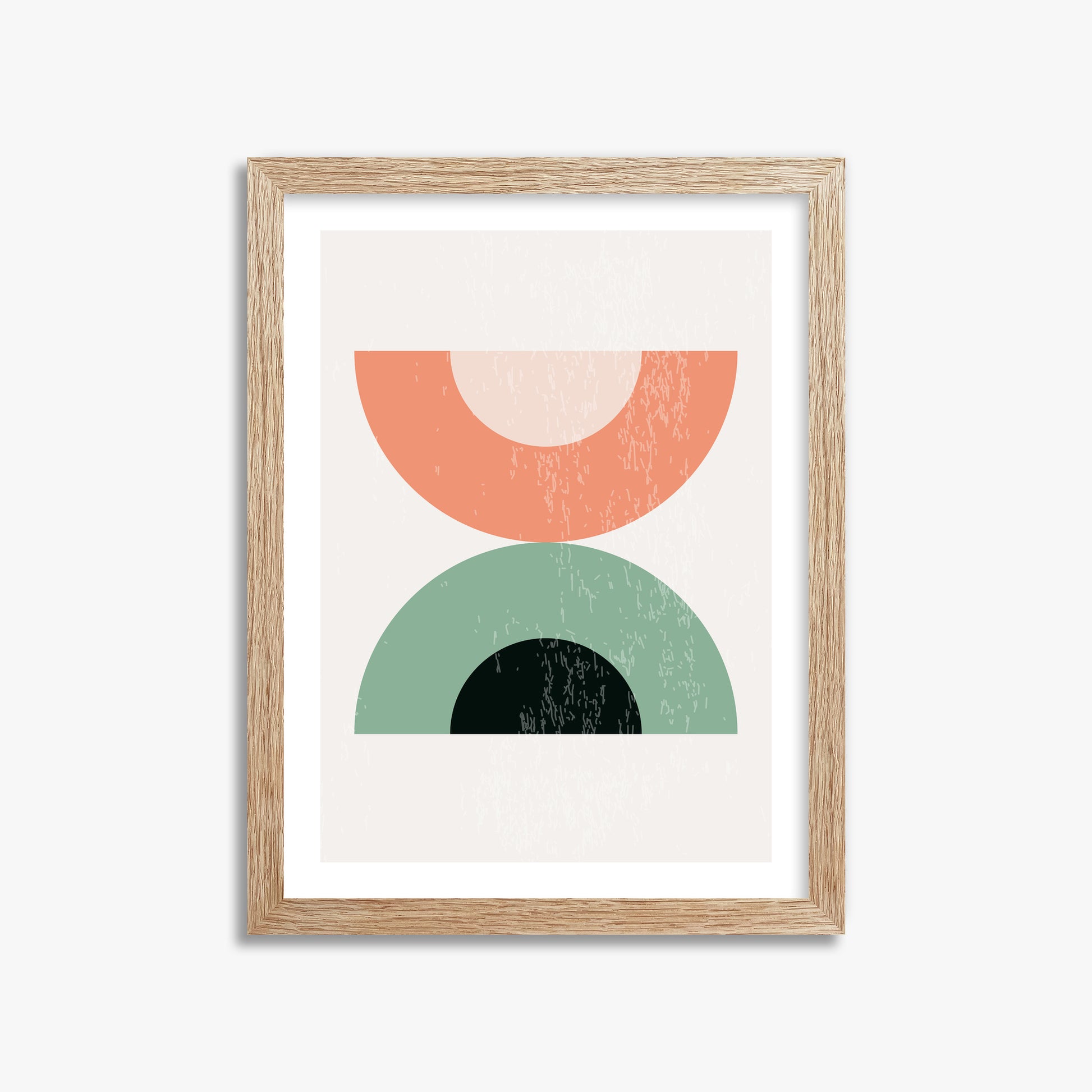 Sunset Balance, 30x40cm Framed Poster With Raw Oak Frame