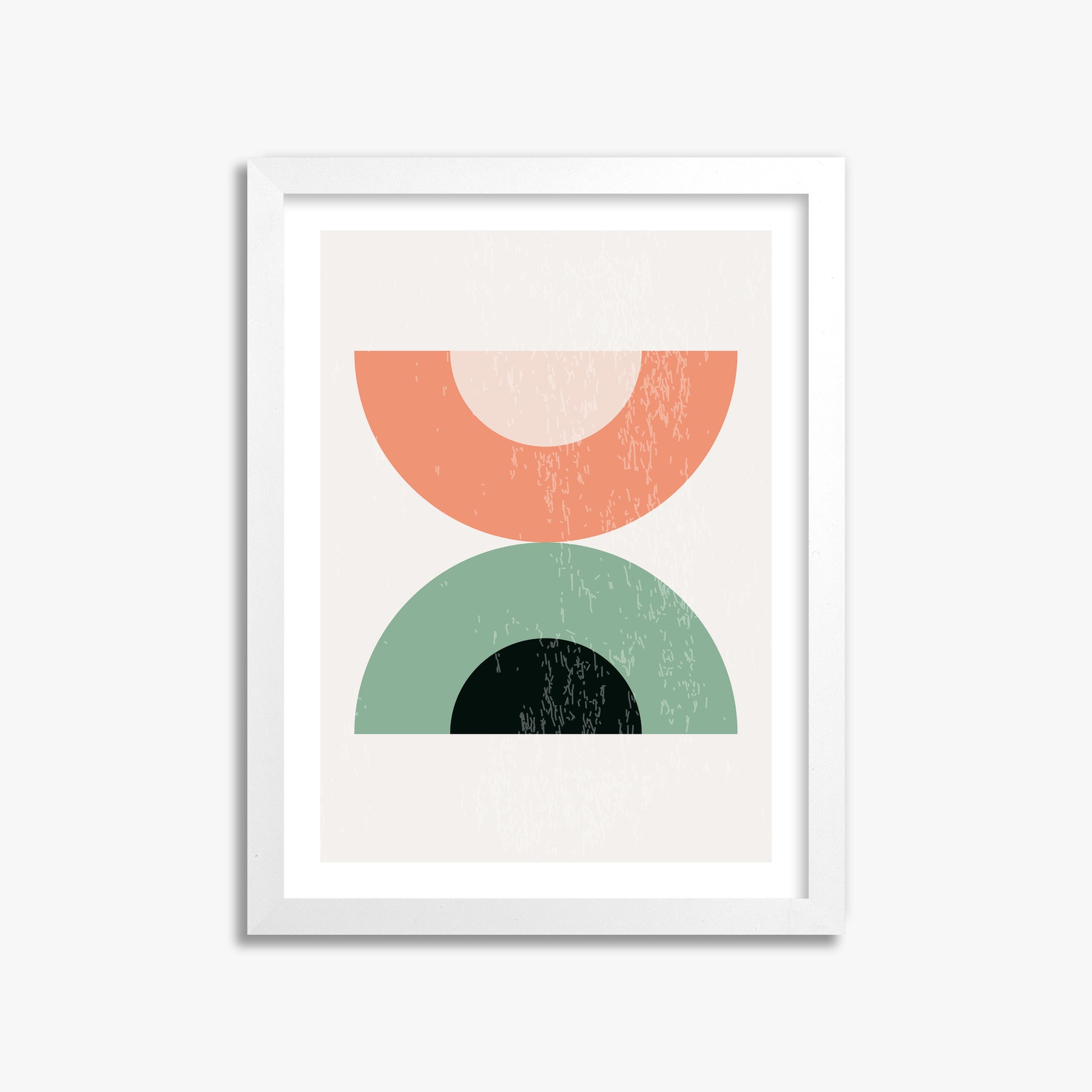 Sunset Balance, 30x40cm Framed Poster With White Frame