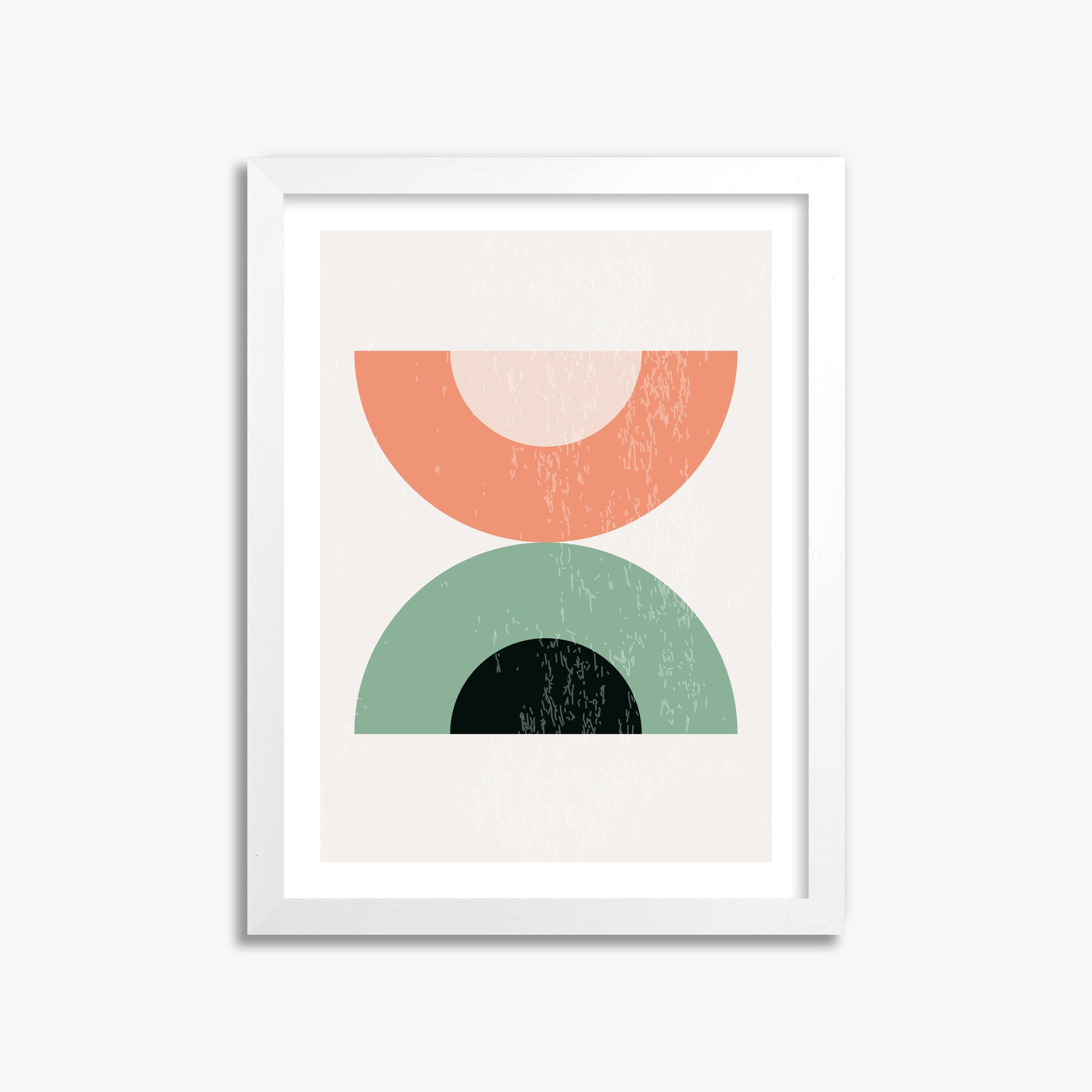 Sunset Balance, 30x40cm Framed Poster With White Frame