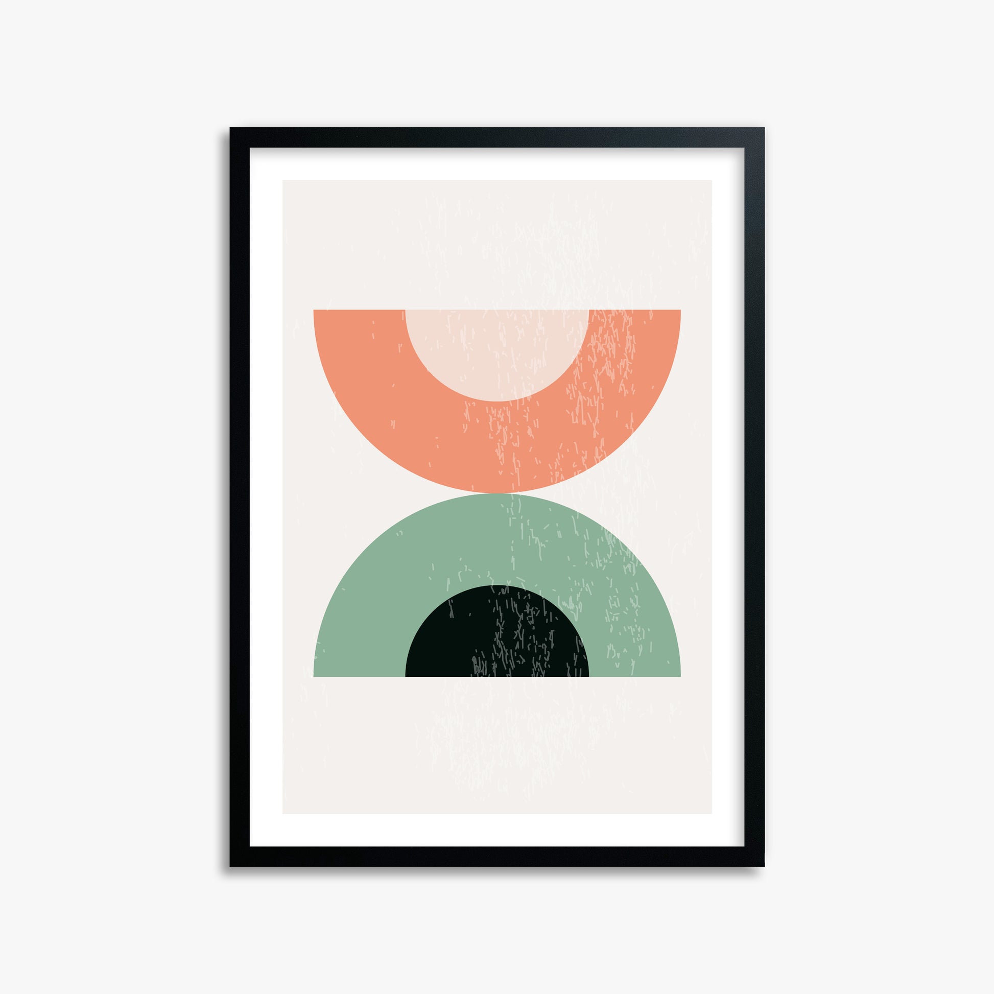 Sunset Balance, 50x70cm Framed Poster With Black Frame