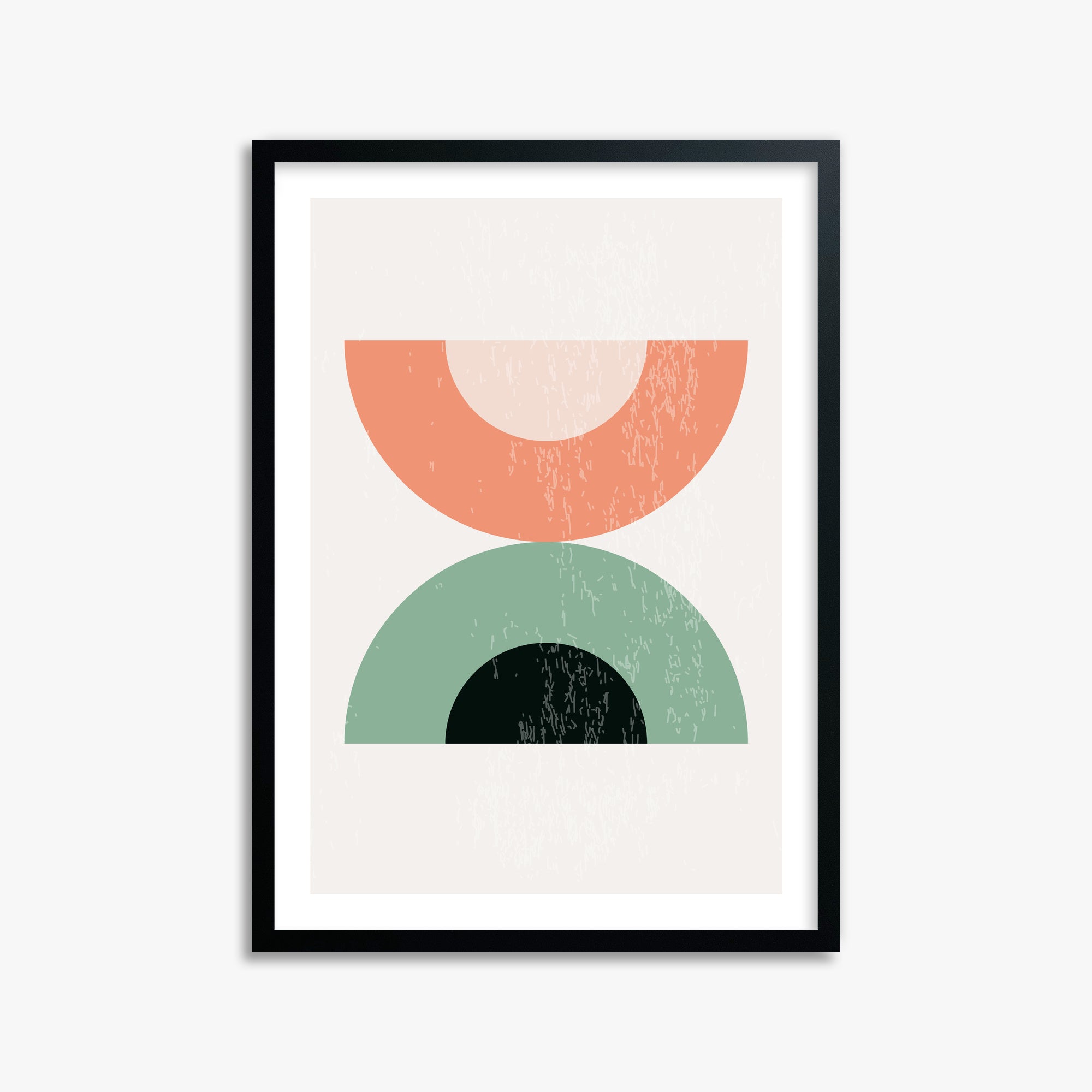 Sunset Balance, 50x70cm Framed Poster With Black Frame