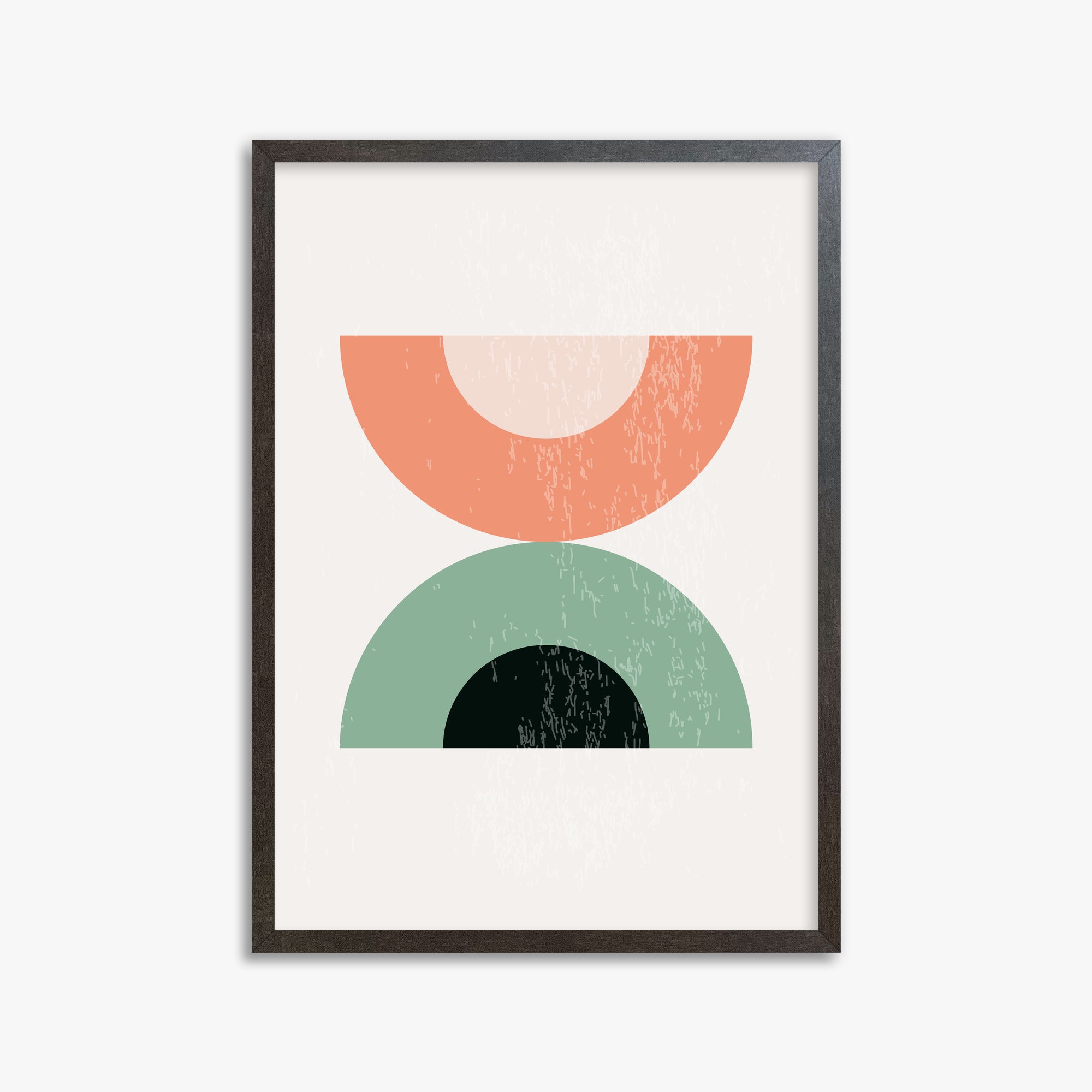 Sunset Balance, 50x70cm Framed Poster With Espresso Frame