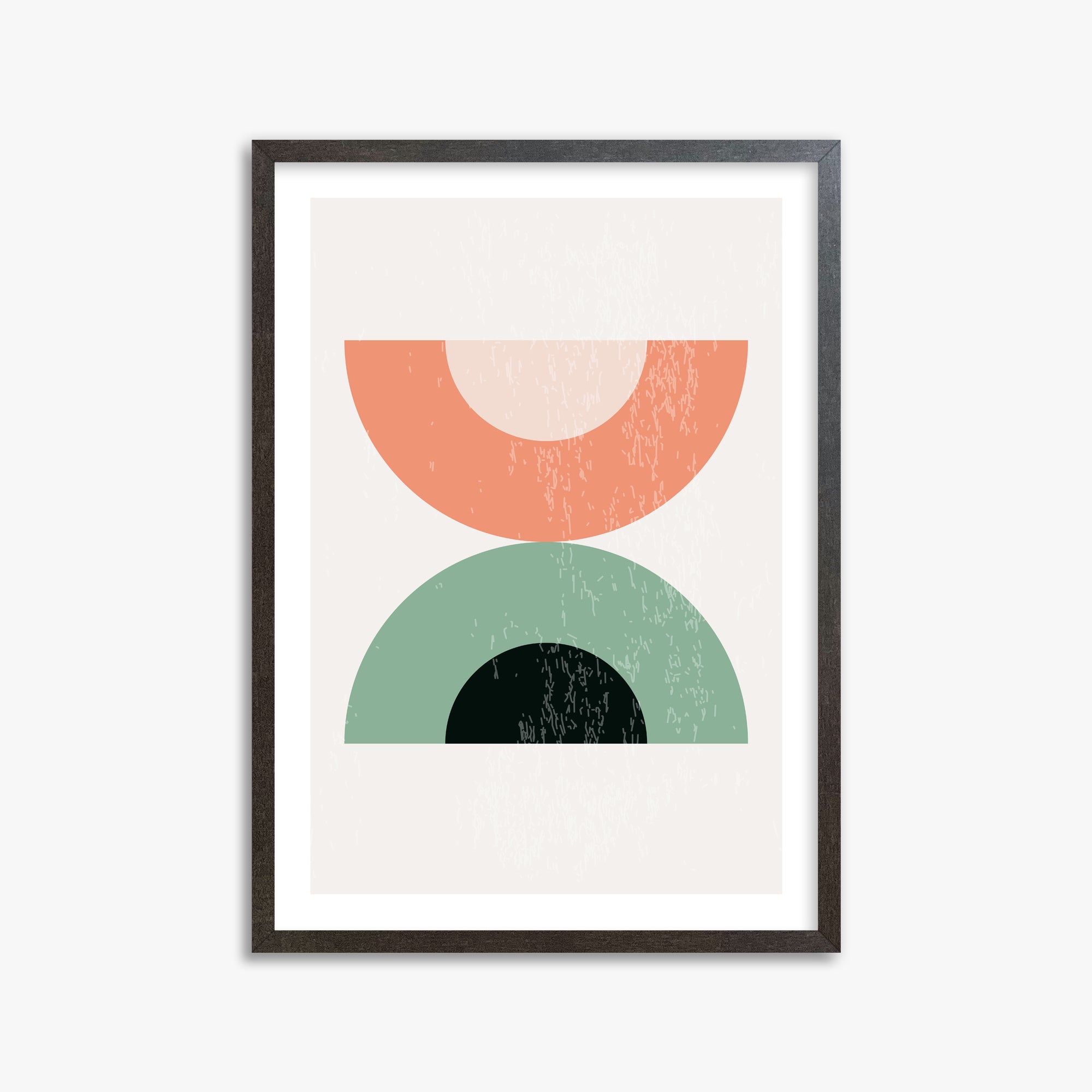 Sunset Balance, 50x70cm Framed Poster With Espresso Frame