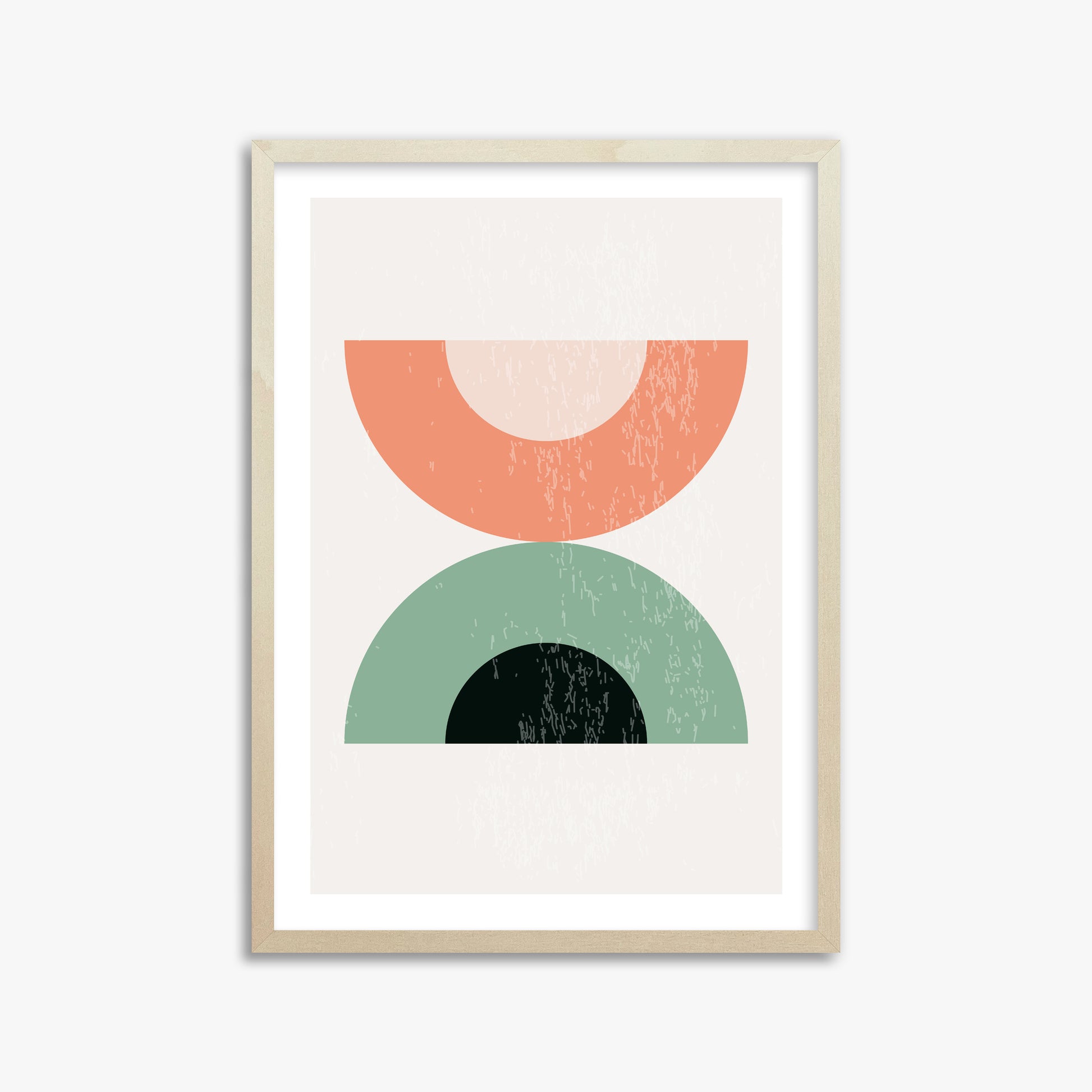 Sunset Balance, 50x70cm Framed Poster With Lime Wood Frame
