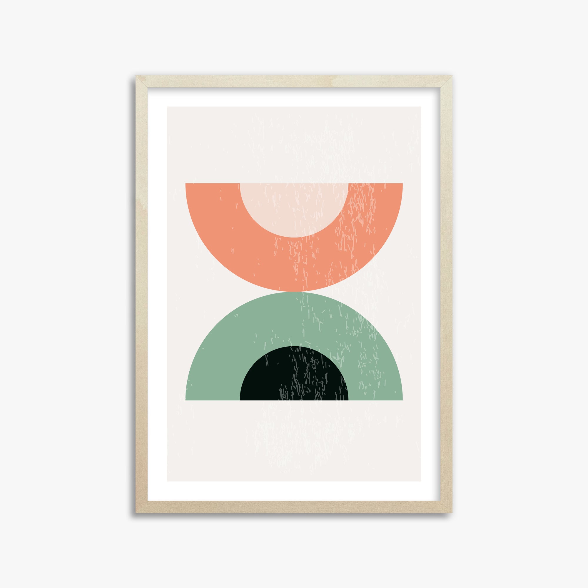 Sunset Balance, 50x70cm Framed Poster With Lime Wood Frame