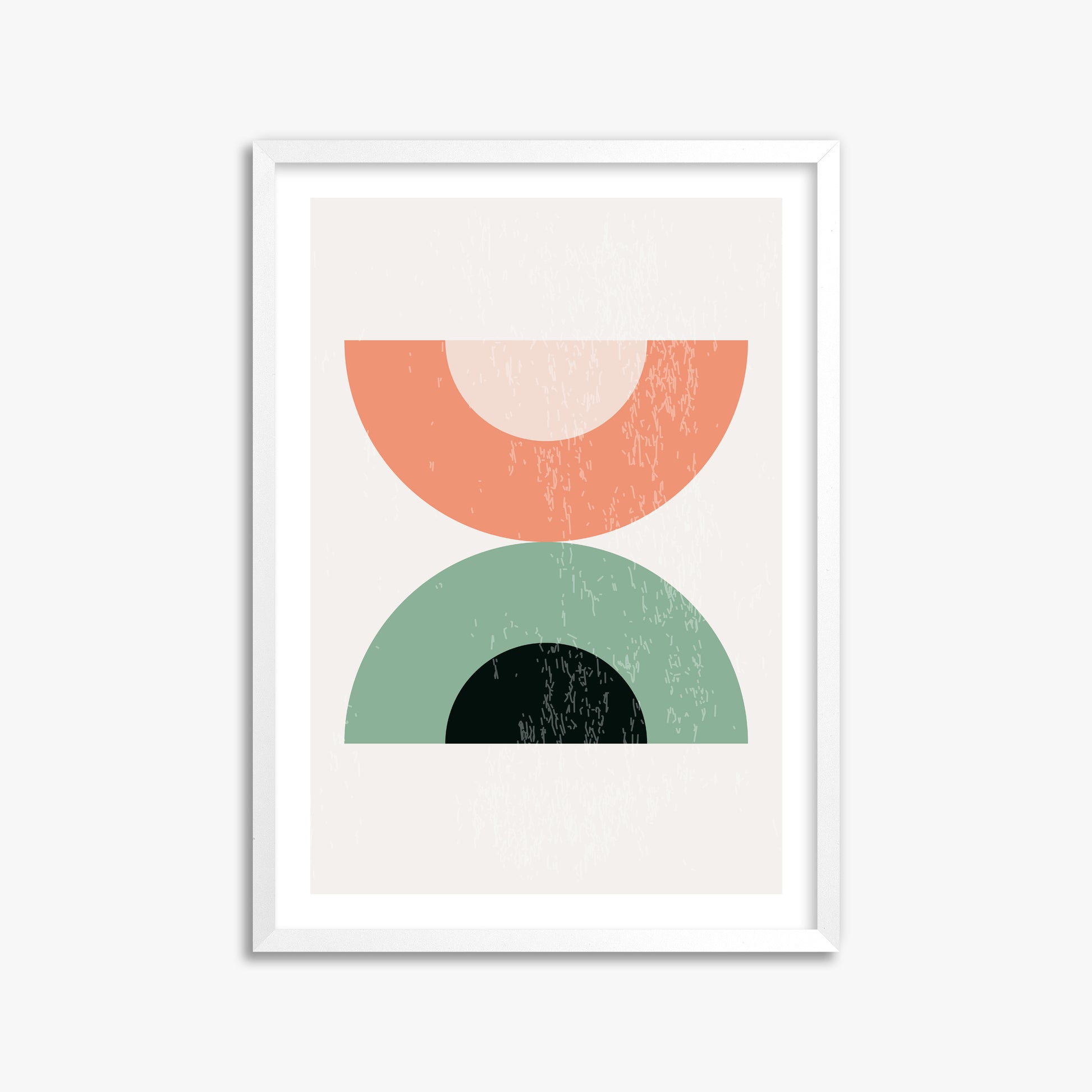 Sunset Balance, 50x70cm Framed Poster With White Frame