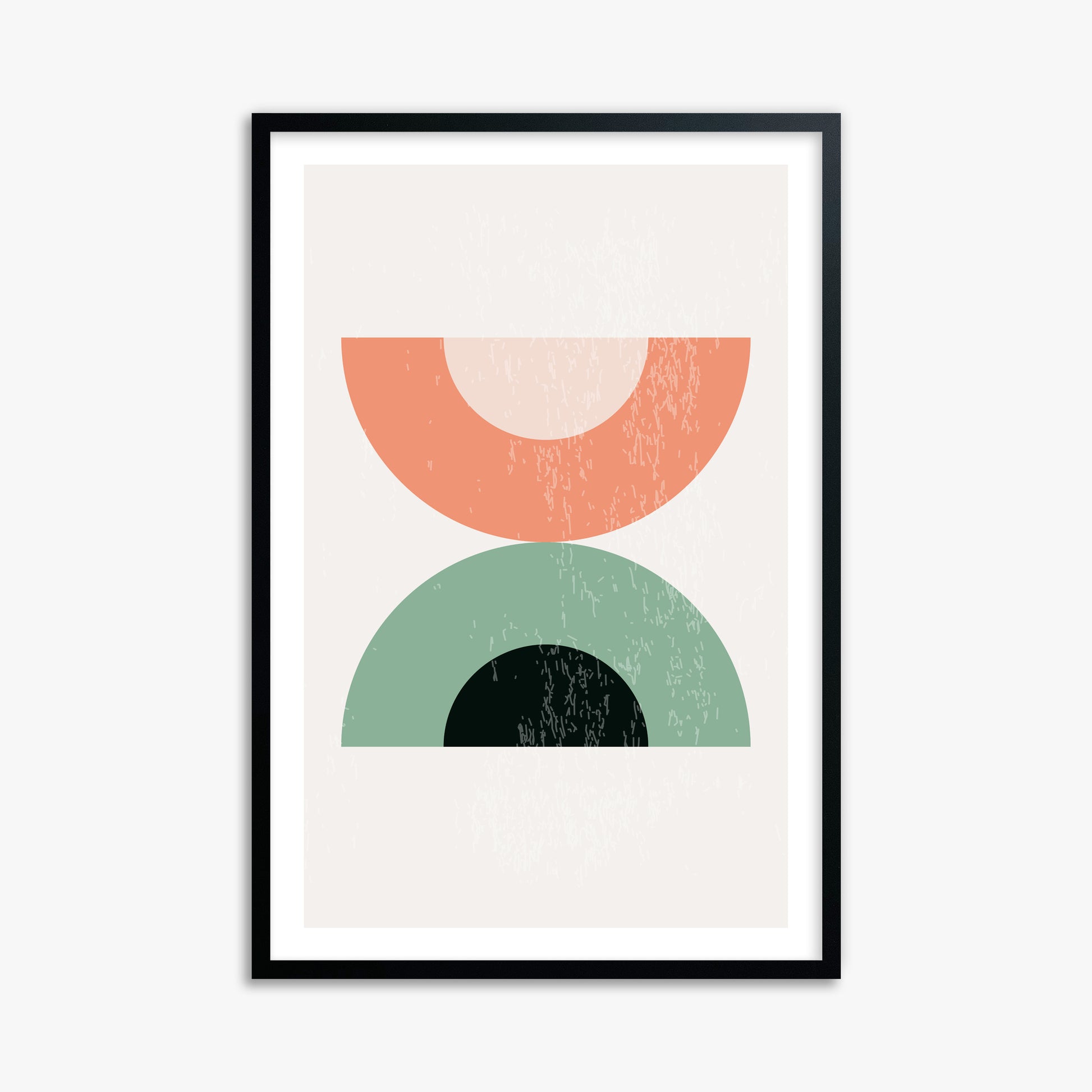 Sunset Balance, 61x91cm Framed Poster With Black Frame