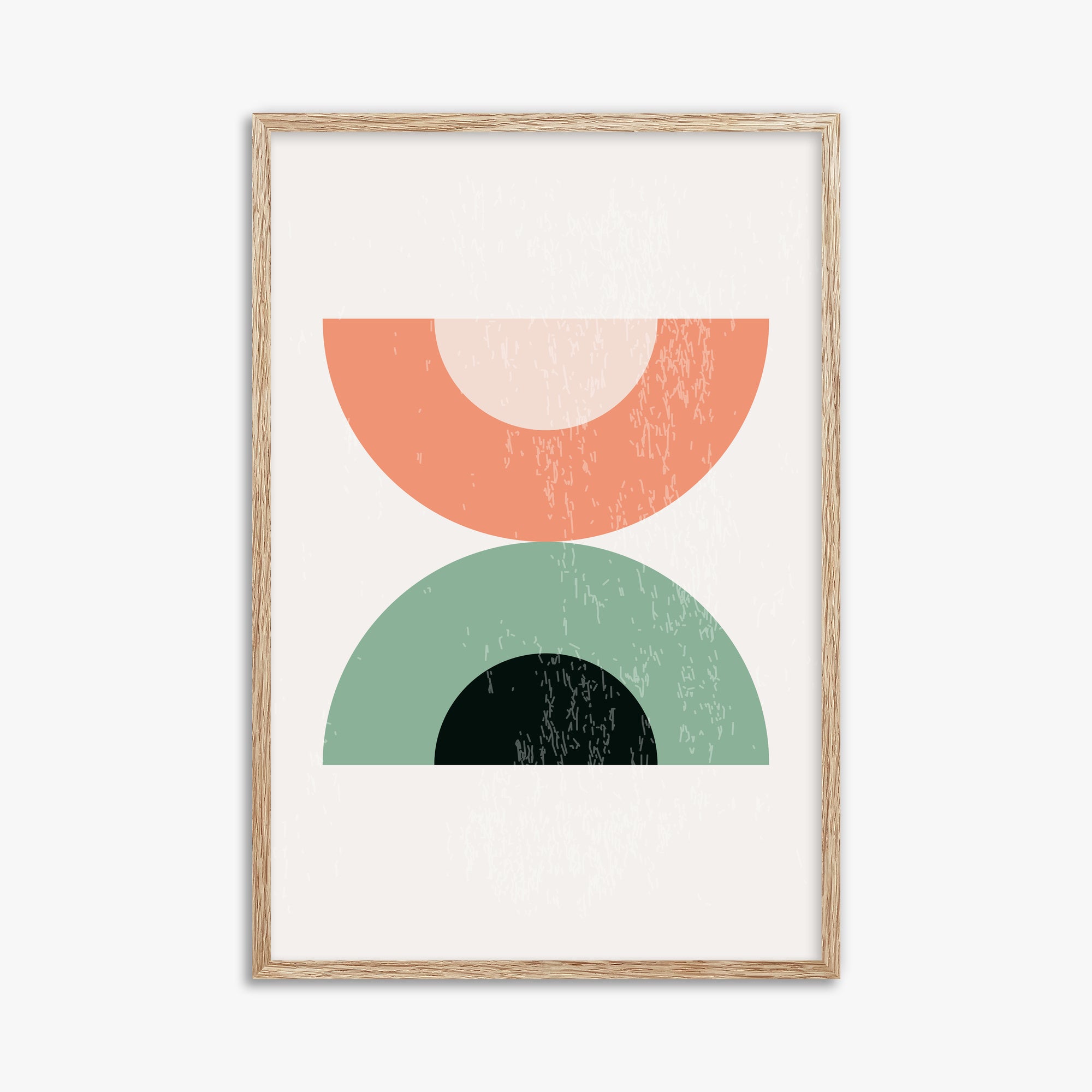 Sunset Balance, 61x91cm Framed Poster With Raw Oak Frame