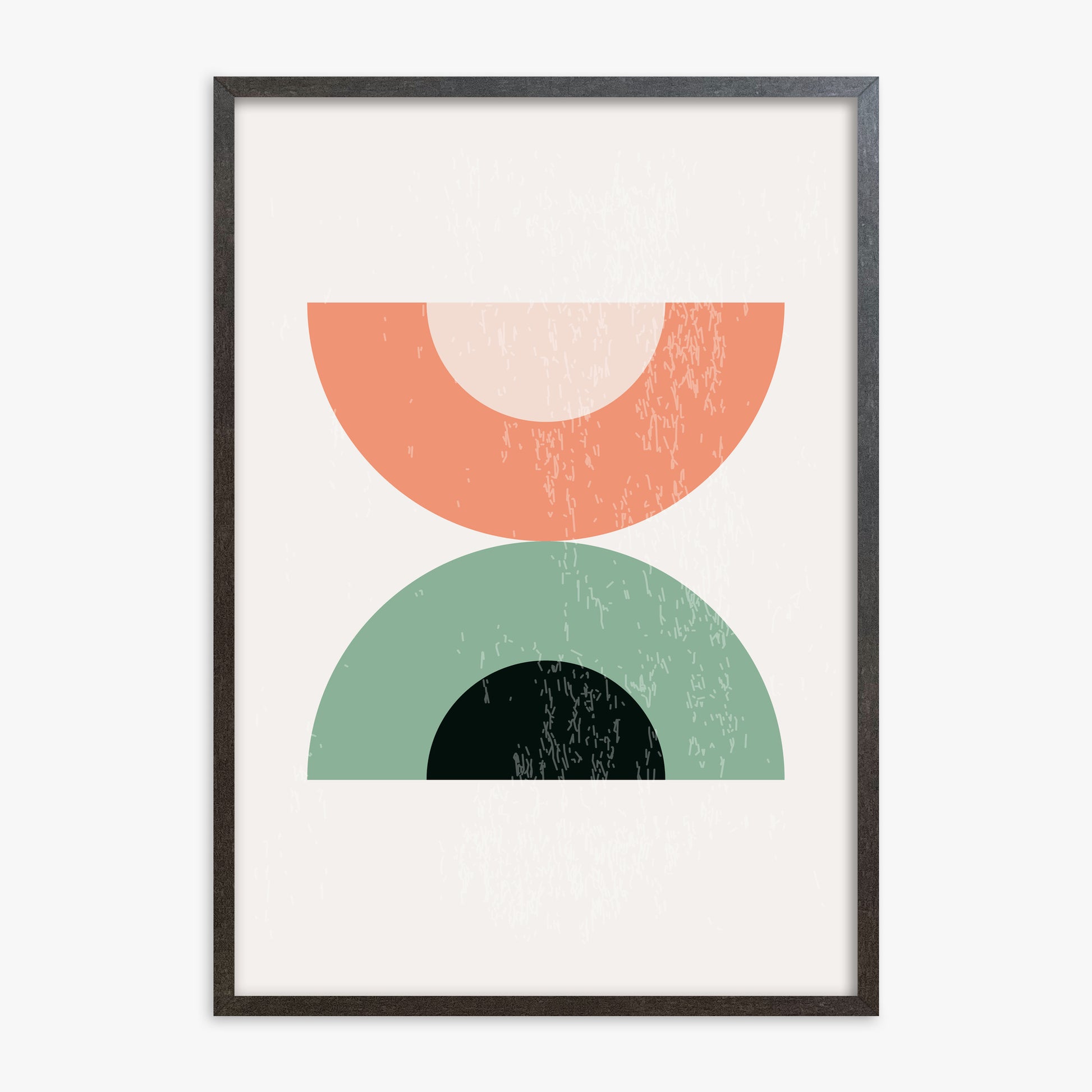 Sunset Balance, 70x100cm Framed Poster With Espresso Frame