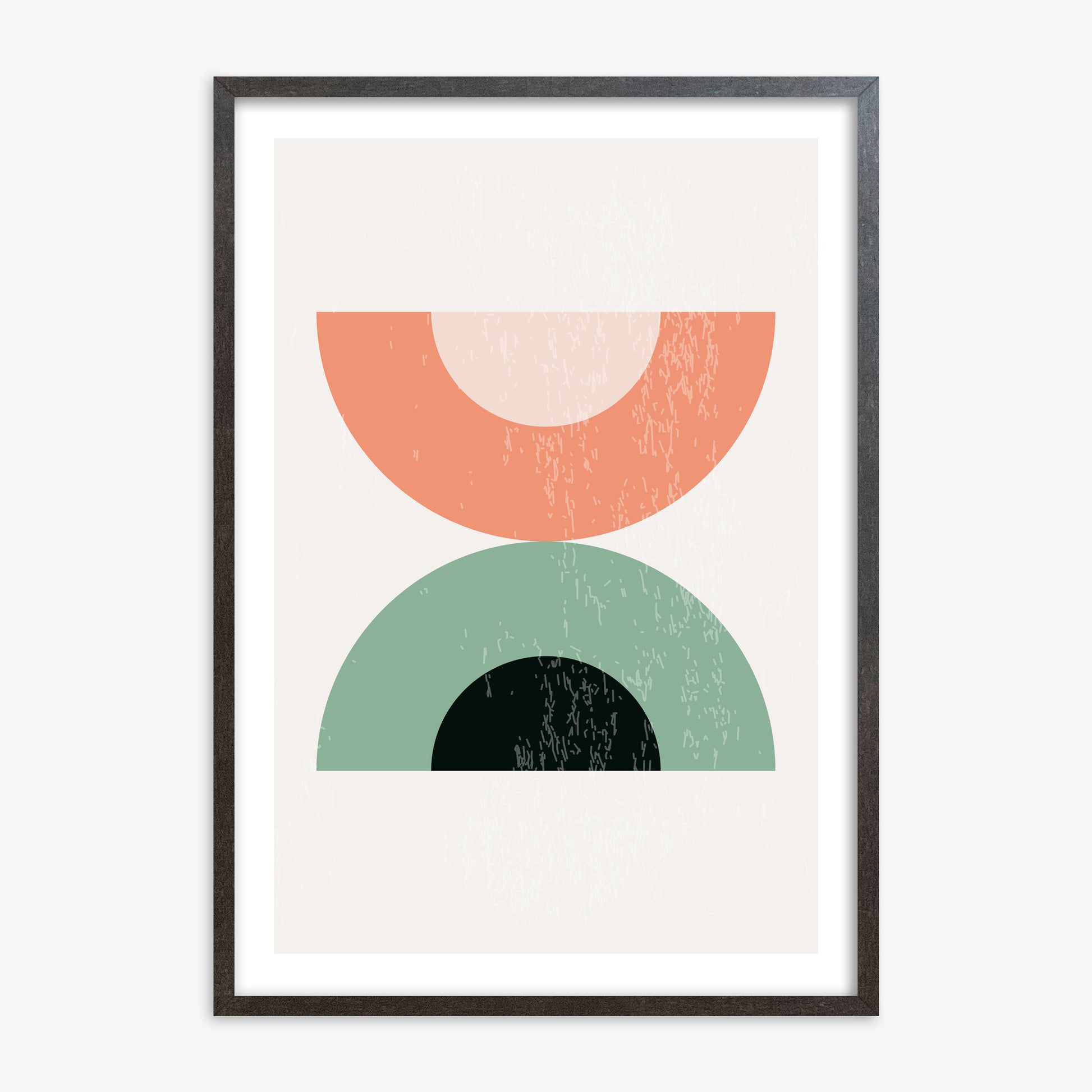 Sunset Balance, 70x100cm Framed Poster With Espresso Frame