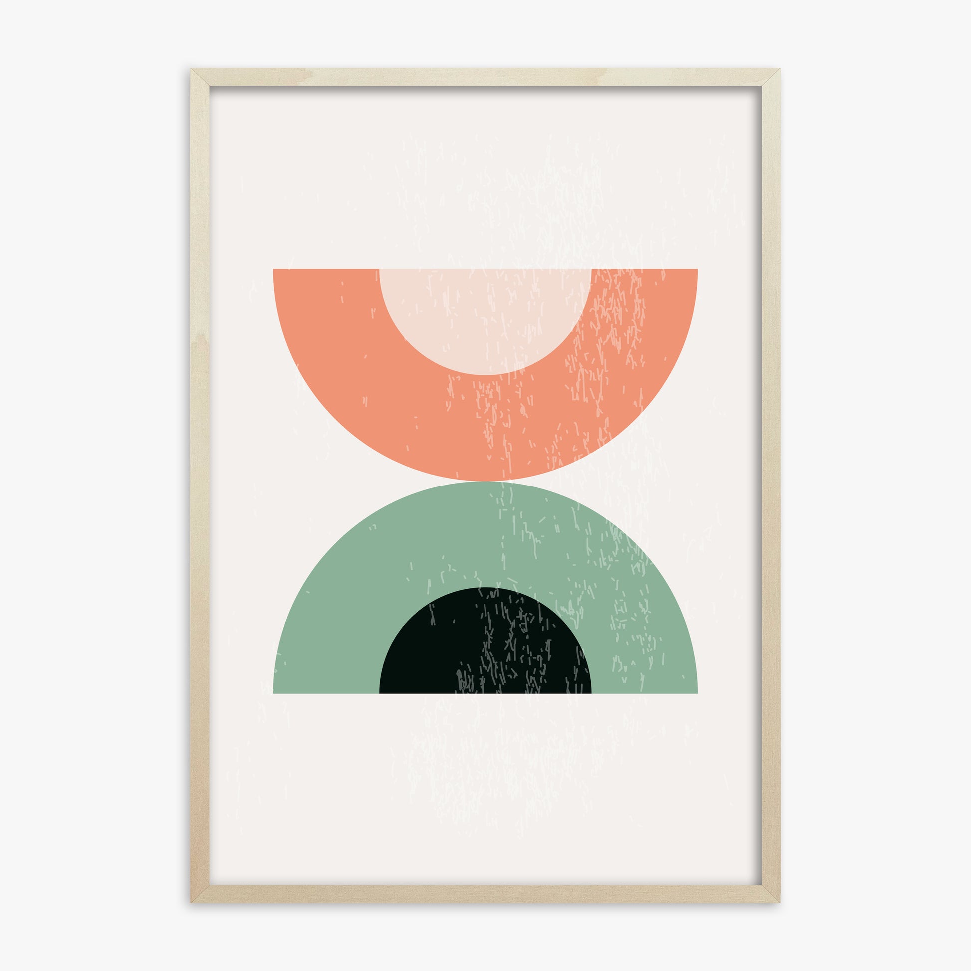 Sunset Balance, 70x100cm Framed Poster With Lime Wood Frame