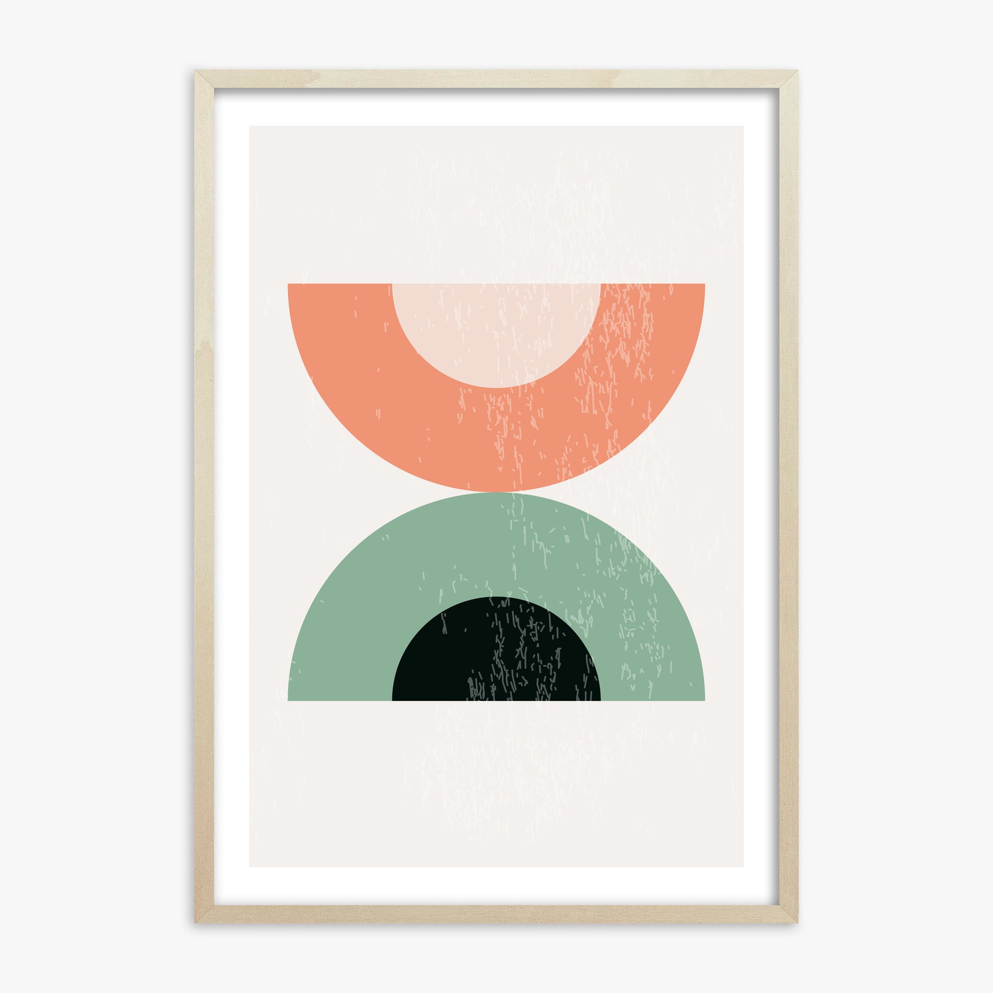 Sunset Balance, 70x100cm Framed Poster With Lime Wood Frame
