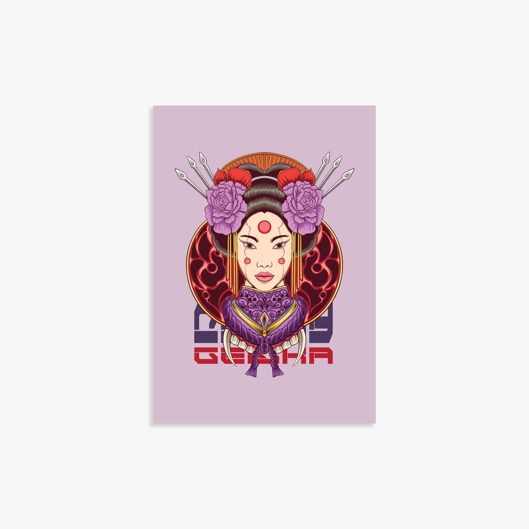 Crimson Blossom Empress, 21x30cm Poster Unframed