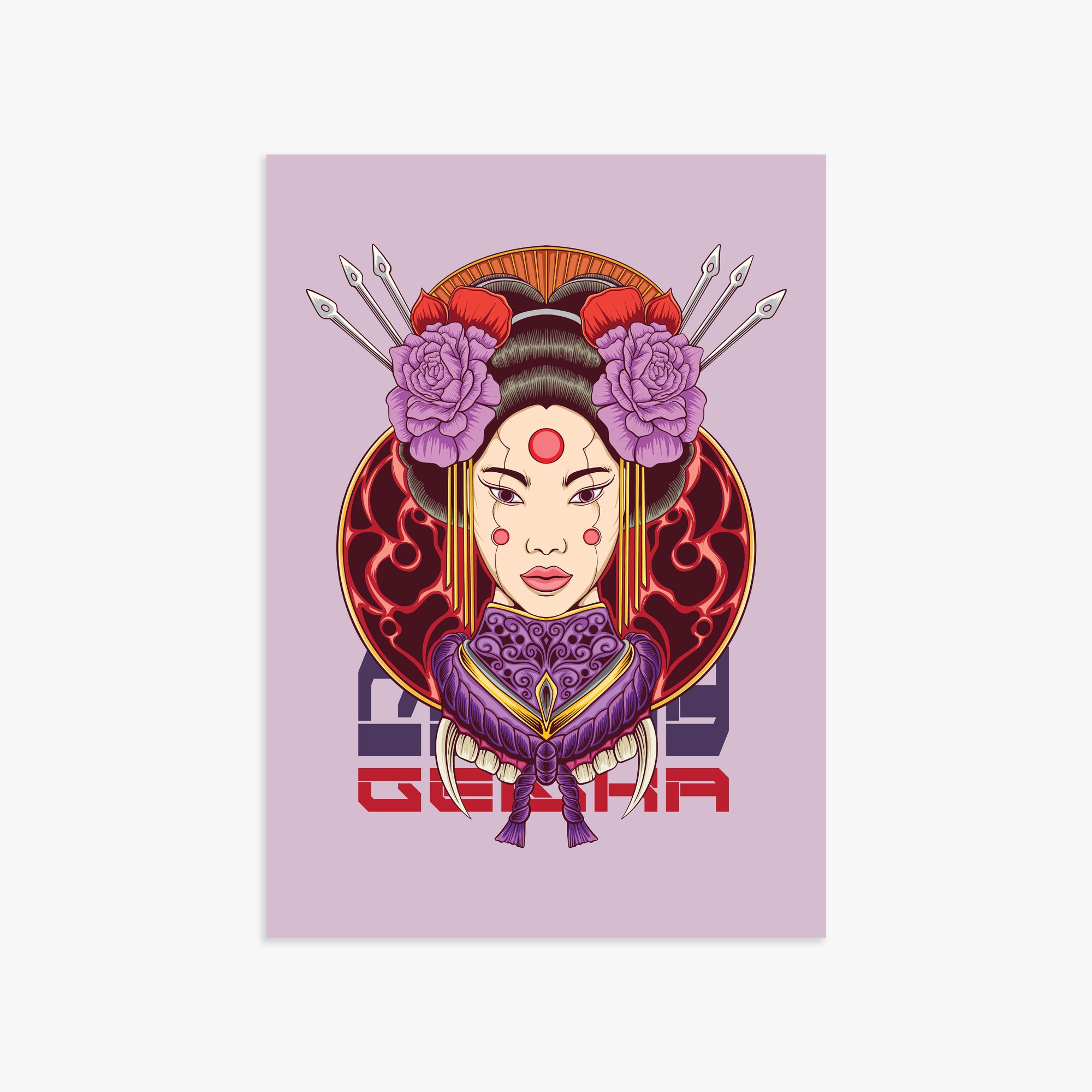 Crimson Blossom Empress, 50x70cm Poster Unframed