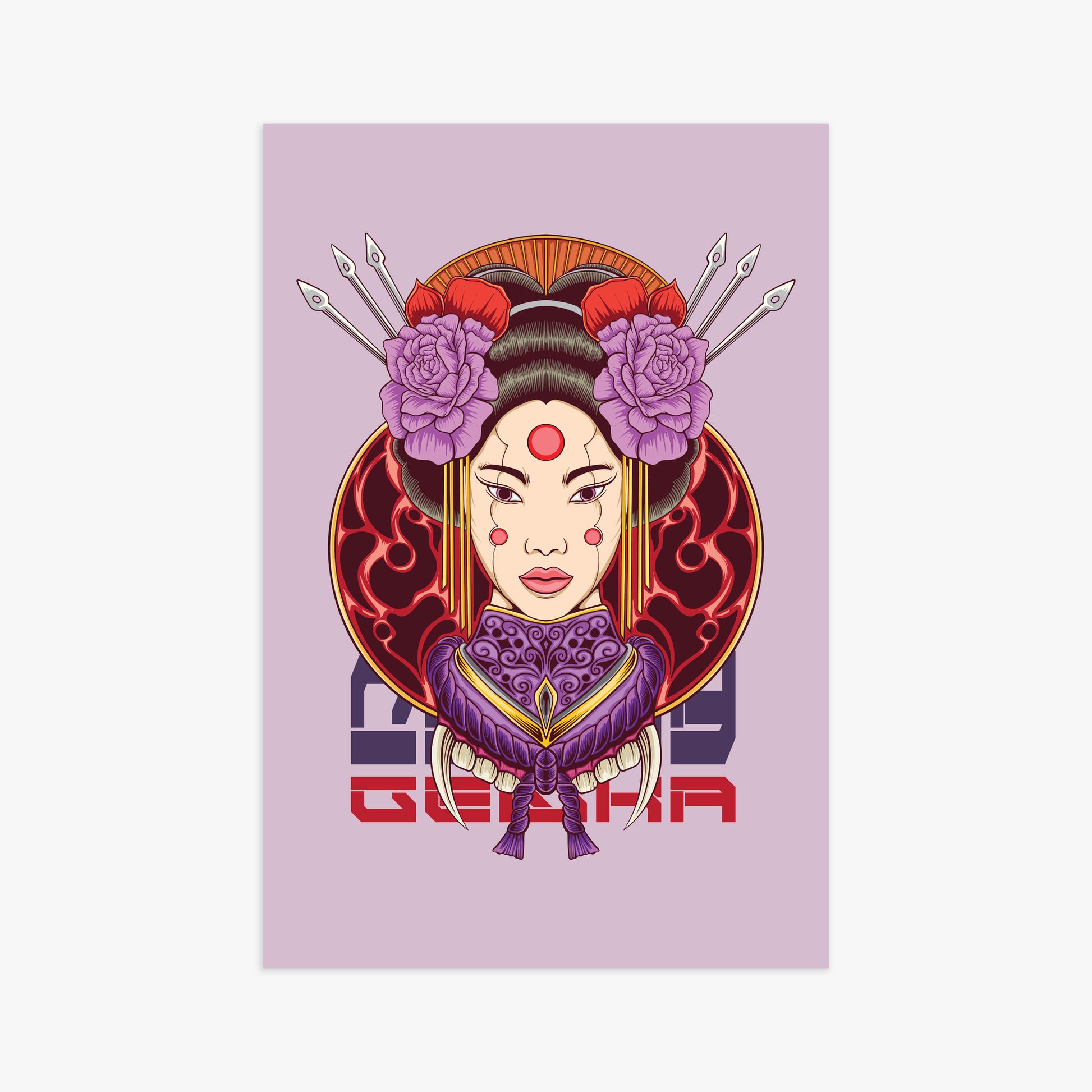 Crimson Blossom Empress, 61x91cm Poster Unframed