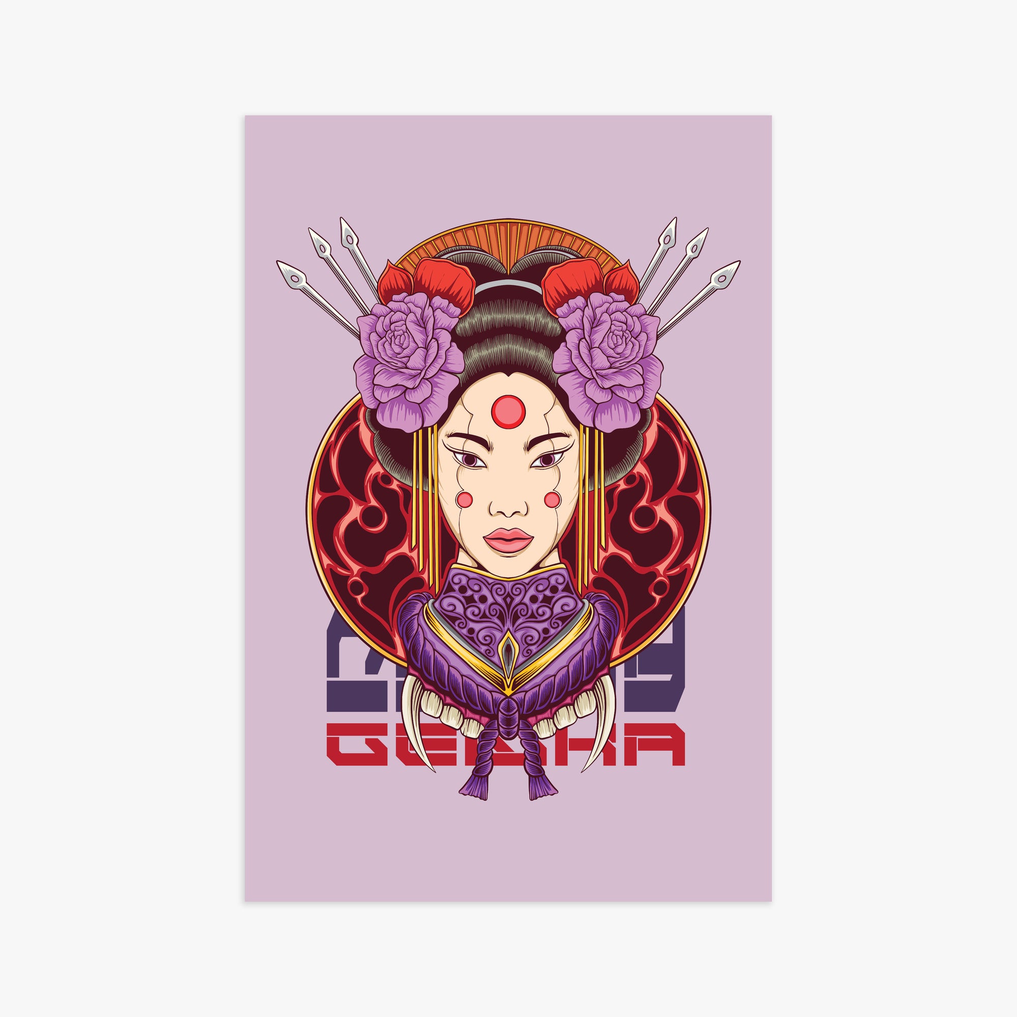Crimson Blossom Empress, 61x91cm Poster Unframed