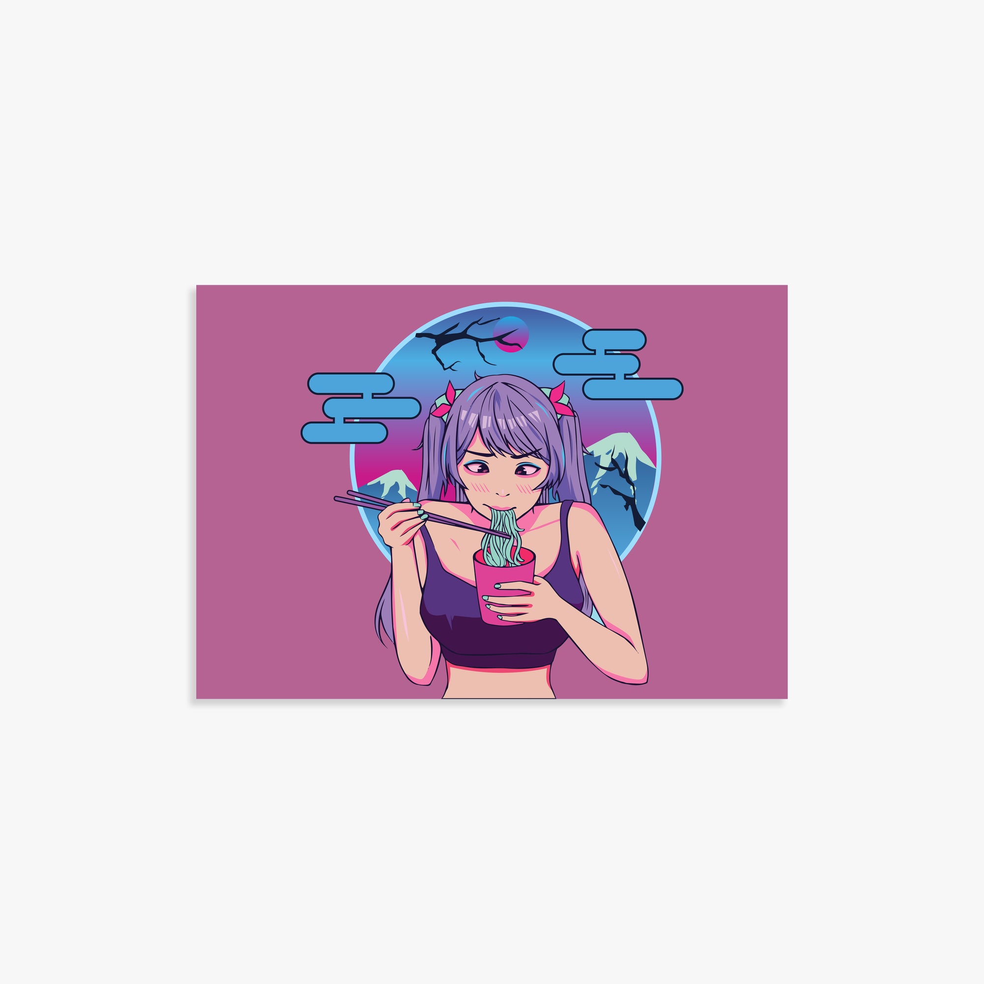Midnight Ramen Dreams, 21x30cm Poster Unframed
