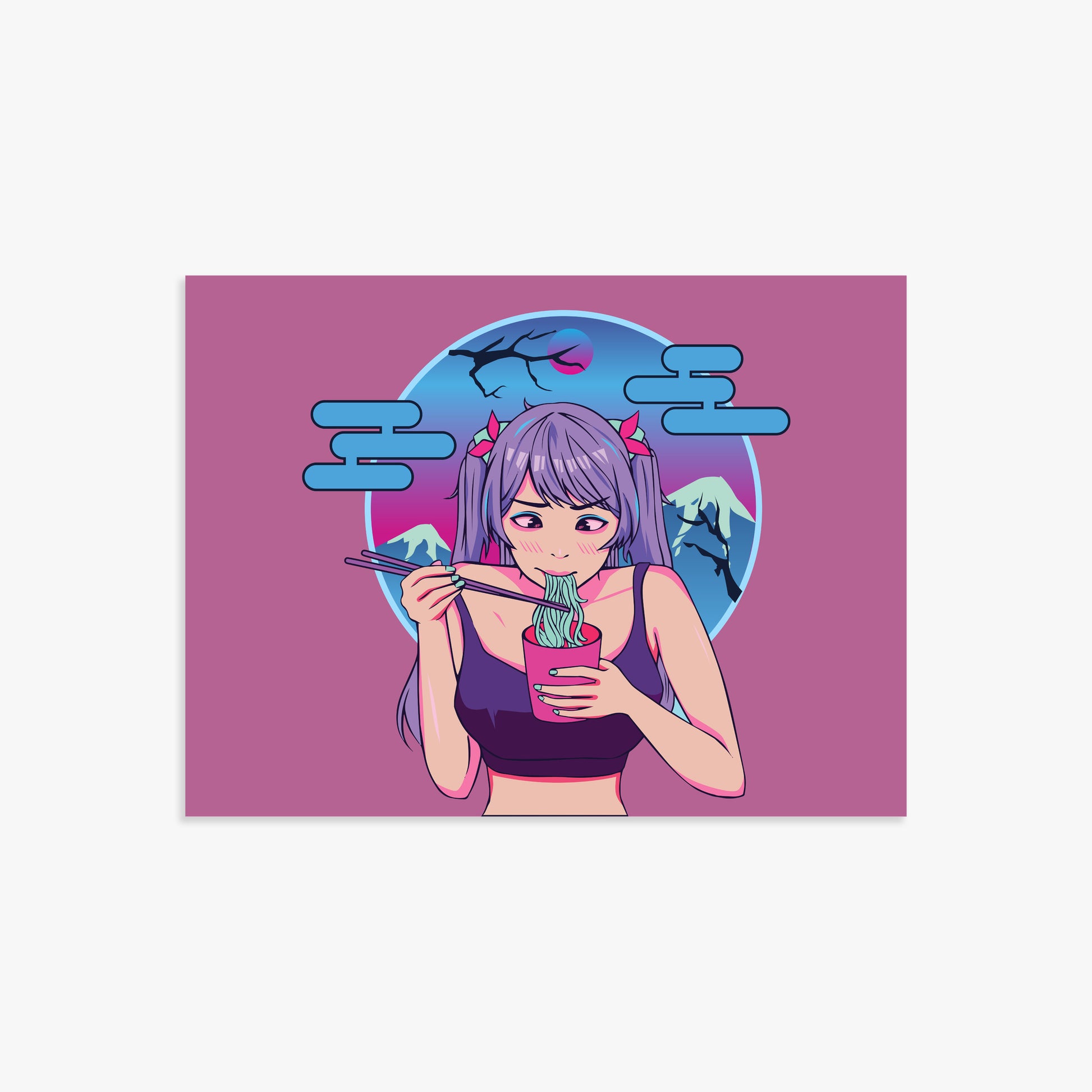 Midnight Ramen Dreams, 30x40cm Poster Unframed
