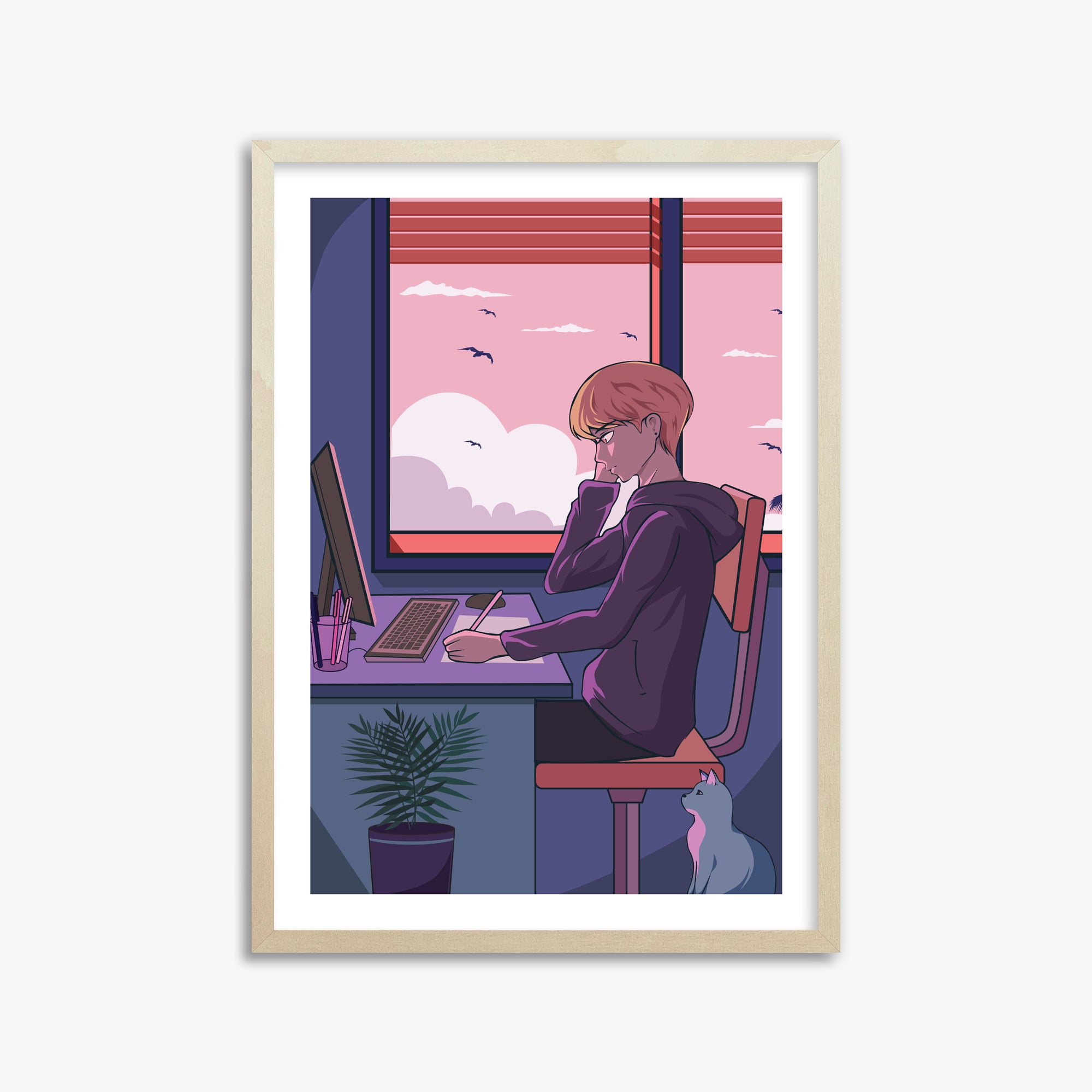 Sessione di studio sul tramonto