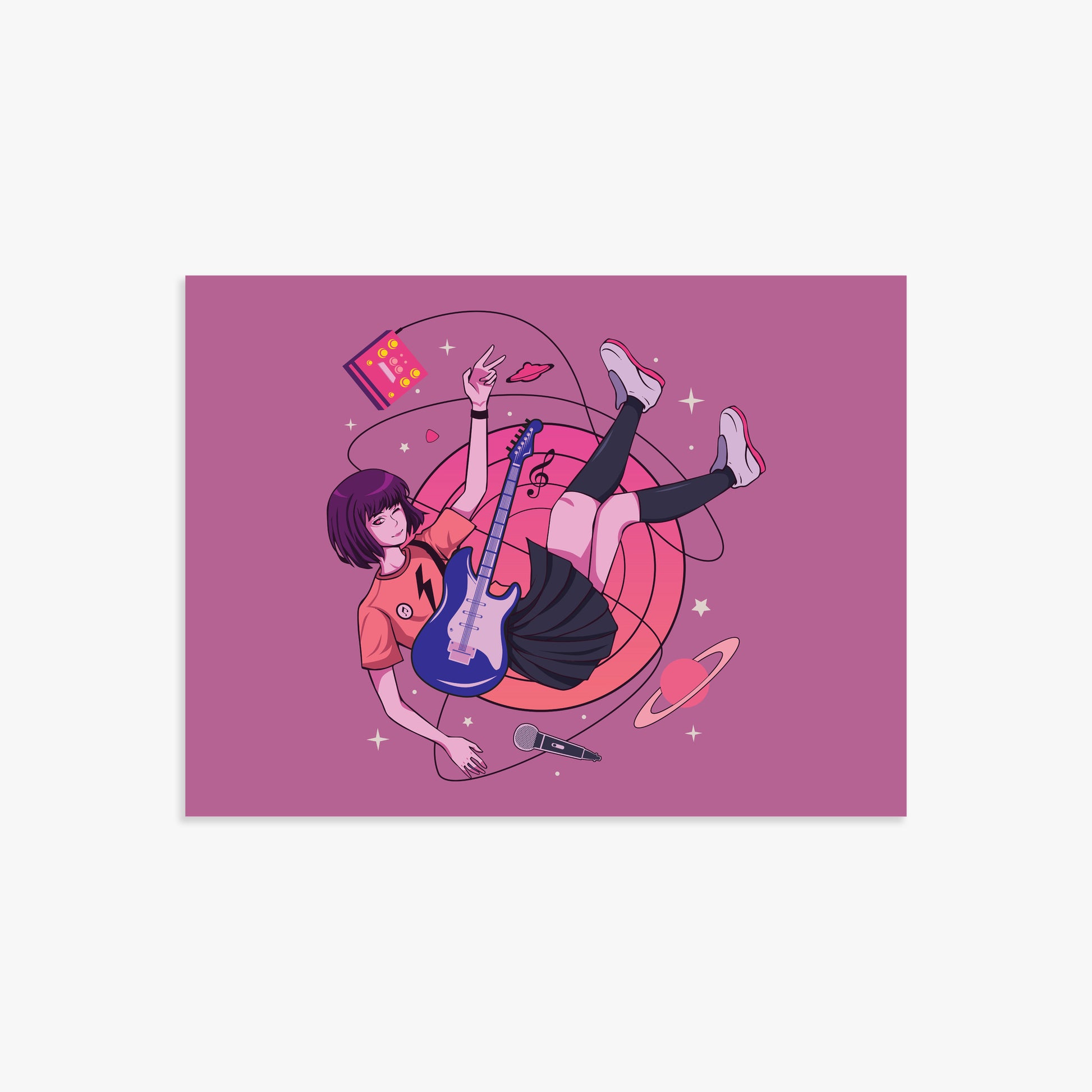 Cosmic Melody Float, 30x40cm Poster Unframed