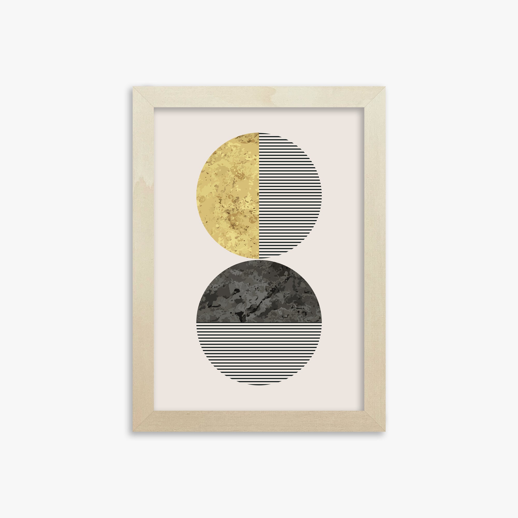 Eclipse Horizon, 21x30cm Framed Art Reproduction With Lime Wood Frame