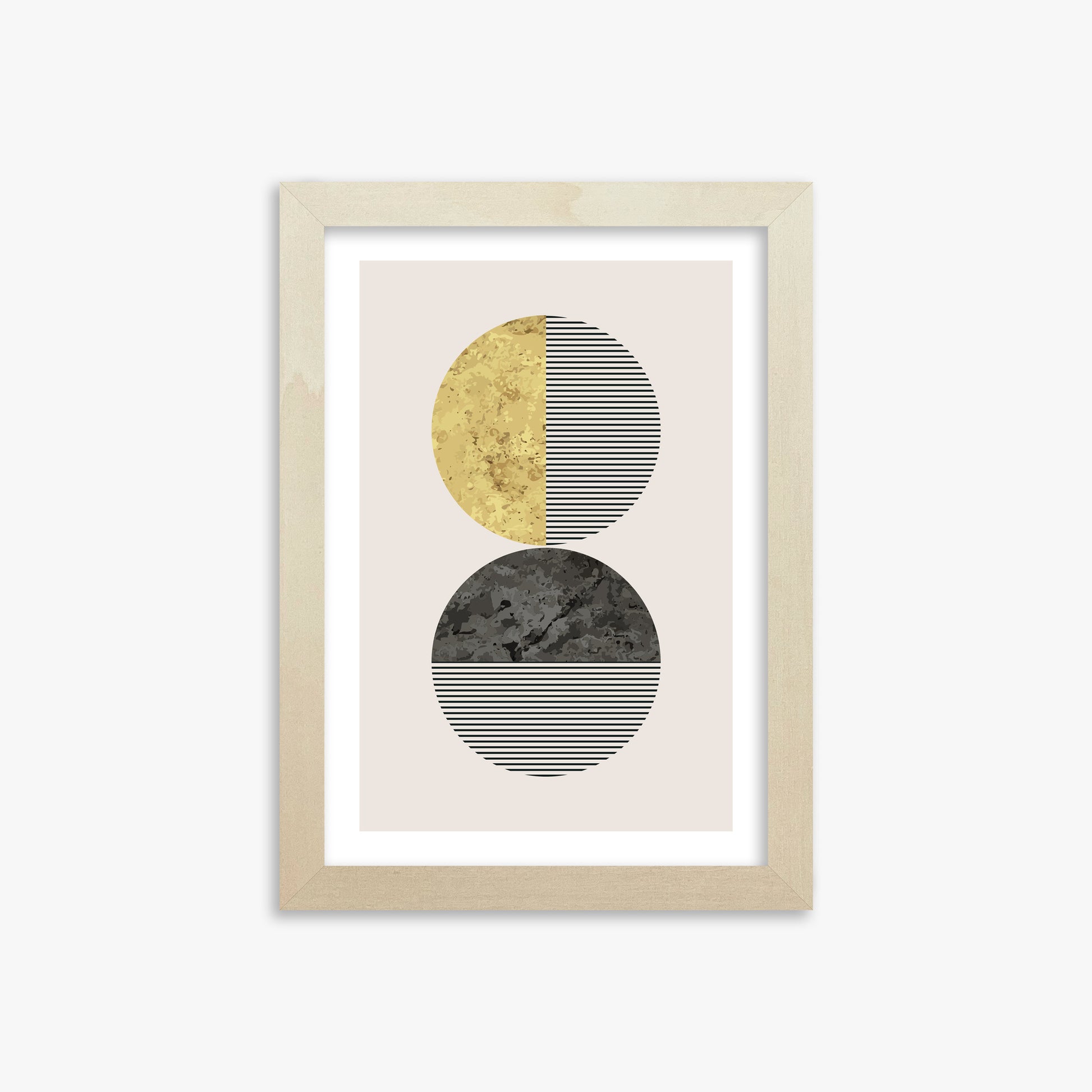 Eclipse Horizon, 21x30cm Framed Art Reproduction With Lime Wood Frame