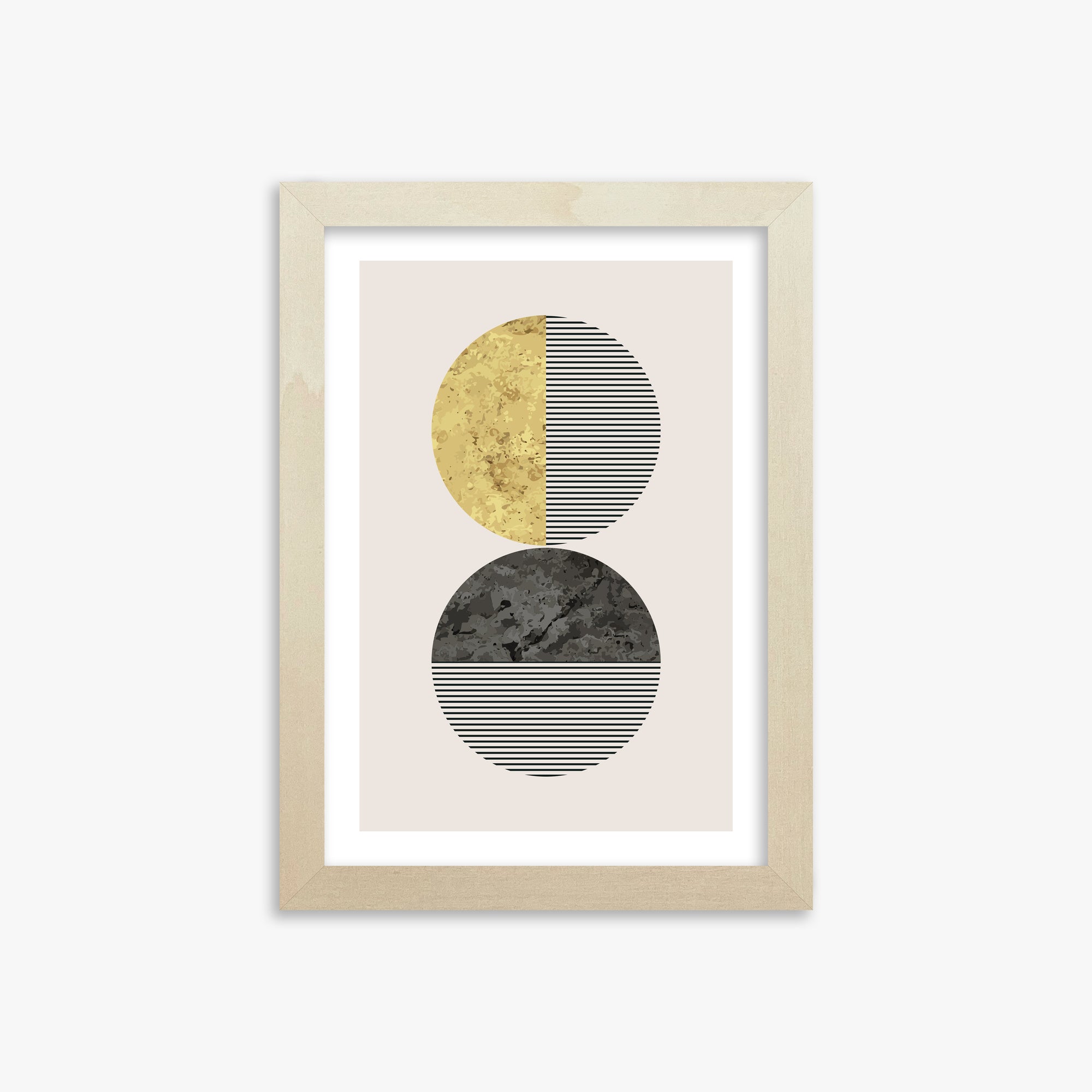 Eclipse Horizon, 21x30cm Framed Art Reproduction With Lime Wood Frame
