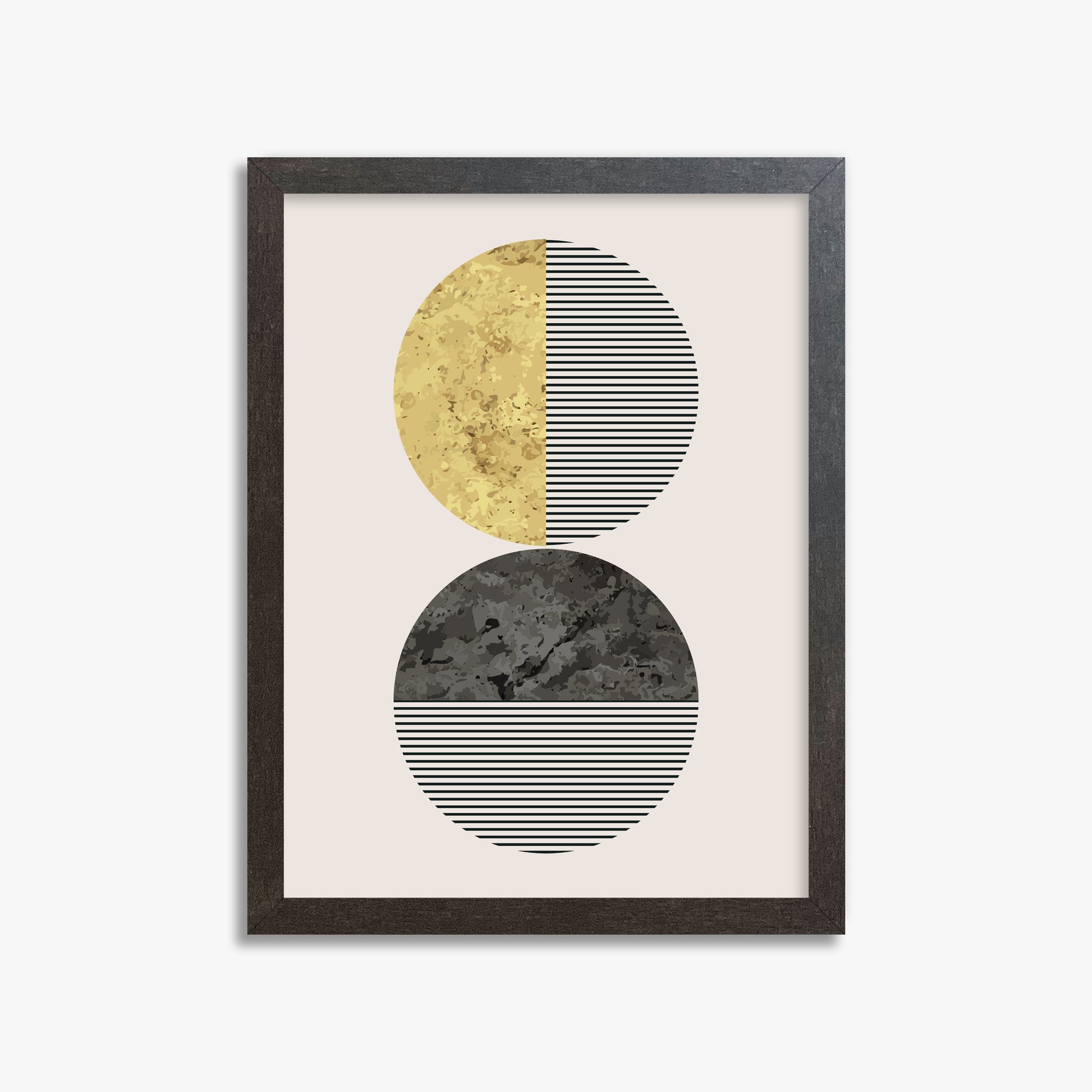 Eclipse Horizon, 30x40cm Framed Art Reproduction With Espresso Frame