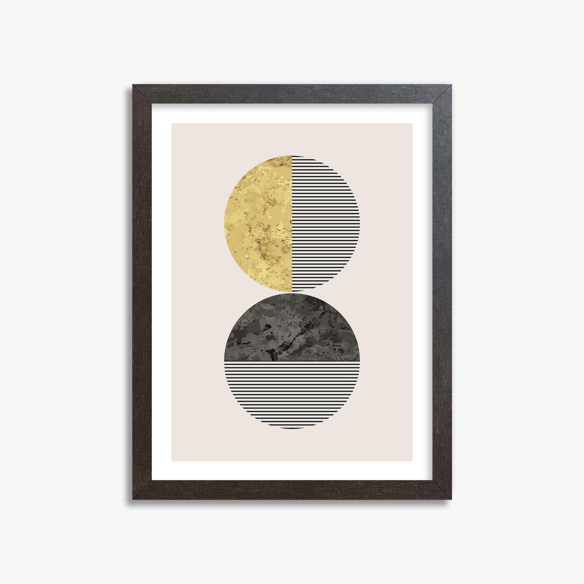 Eclipse Horizon, 30x40cm Framed Art Reproduction With Espresso Frame