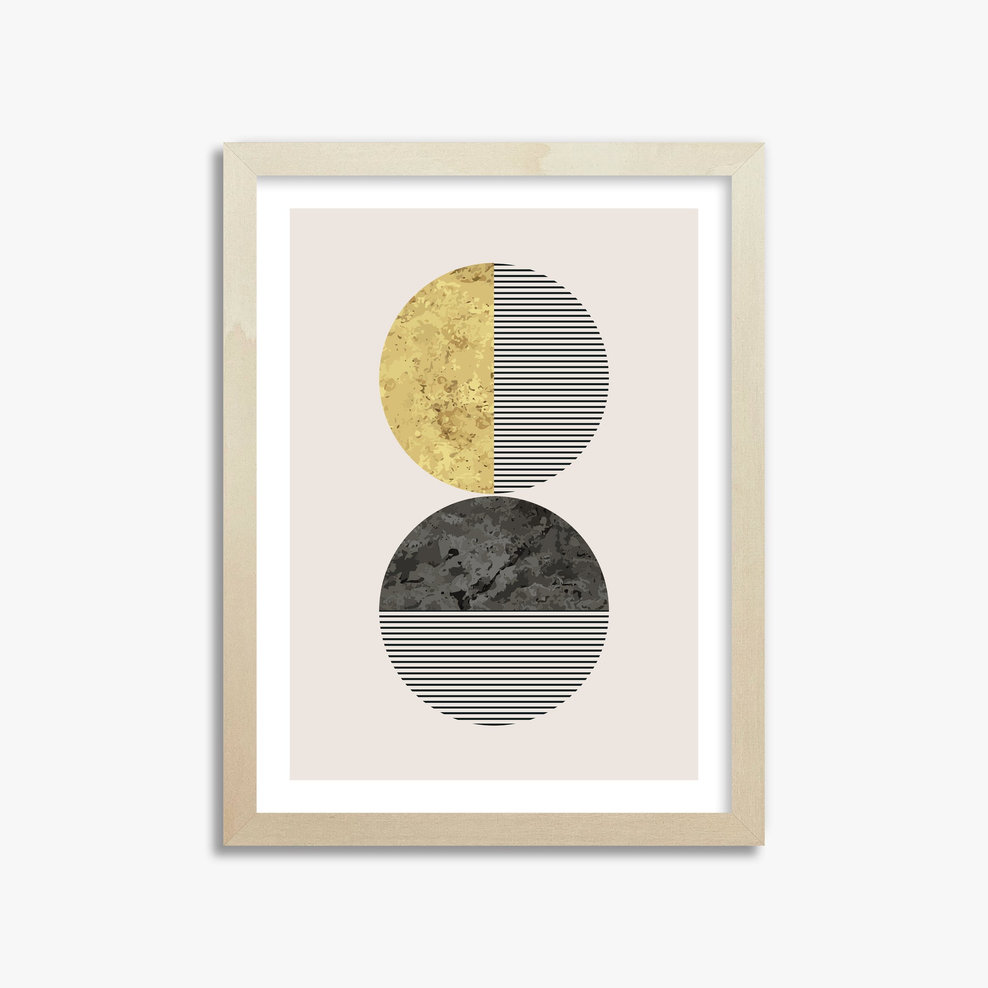 Eclipse Horizon, 30x40cm Framed Art Reproduction With Lime Wood Frame