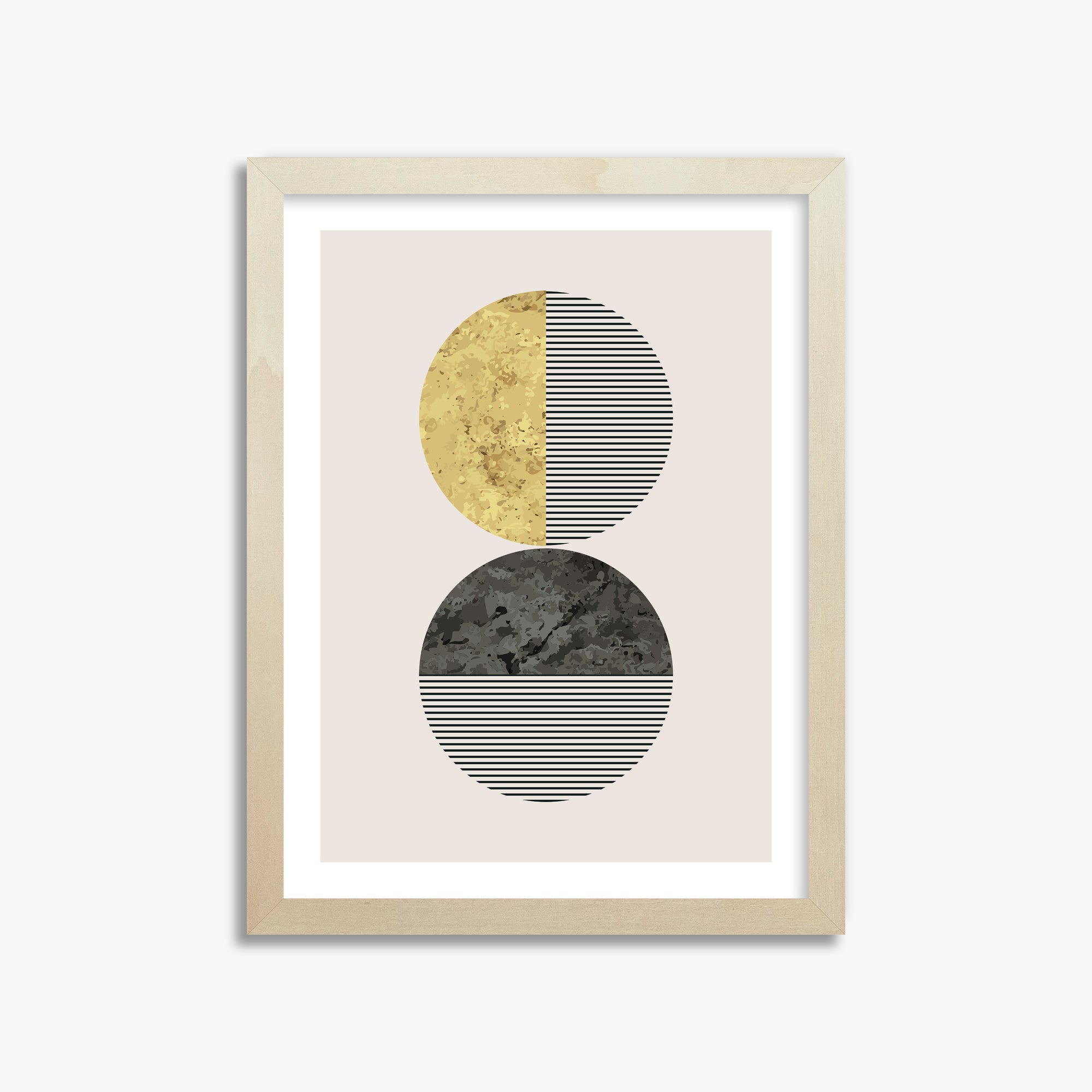 Eclipse Horizon, 30x40cm Framed Art Reproduction With Lime Wood Frame
