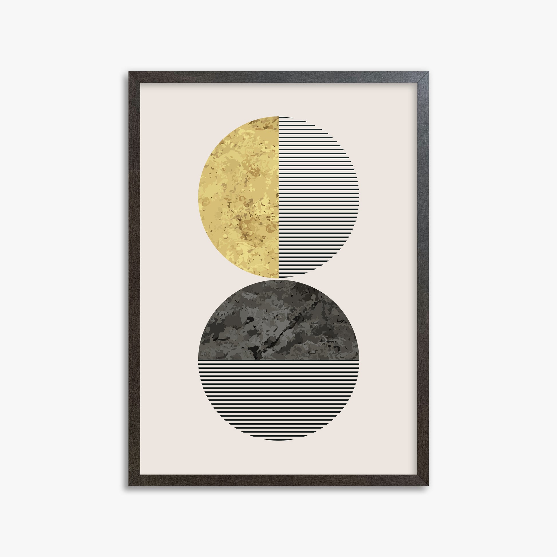 Eclipse Horizon, 50x70cm Framed Art Reproduction With Espresso Frame
