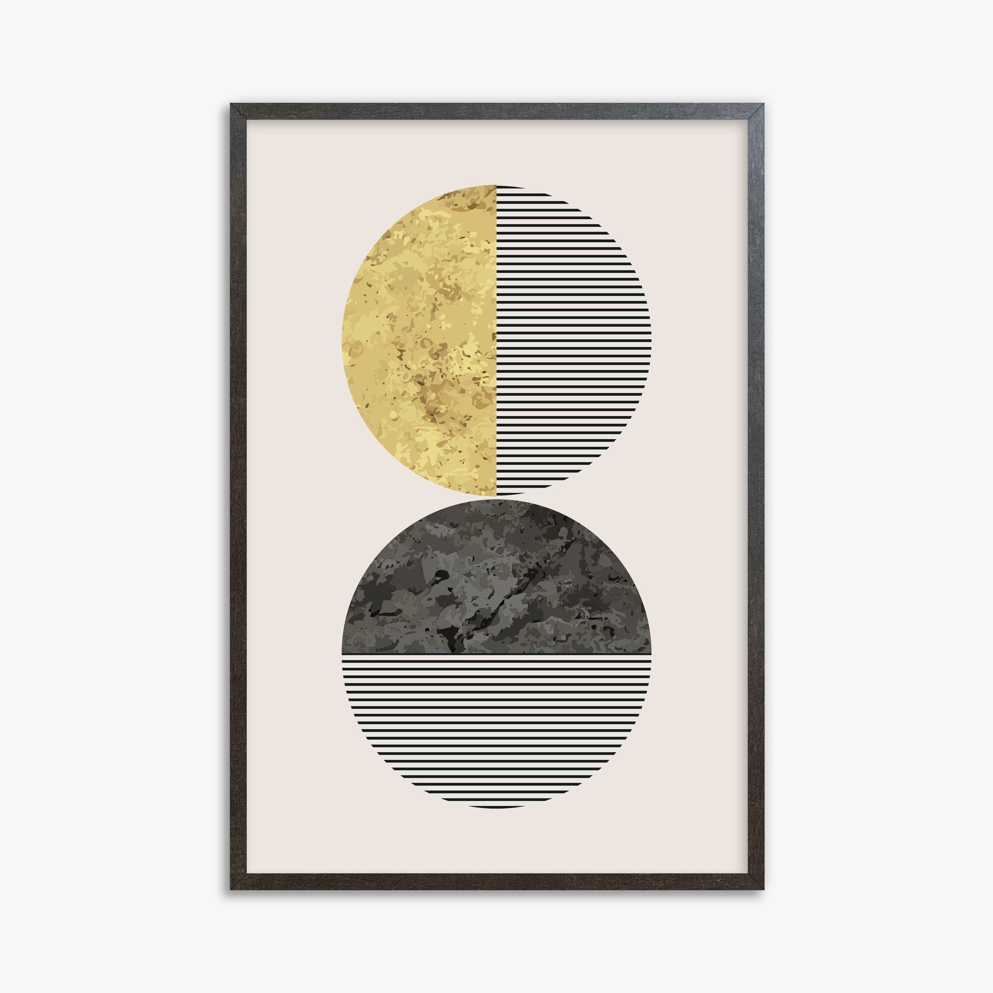 Eclipse Horizon, 61x91cm Framed Art Reproduction With Espresso Frame