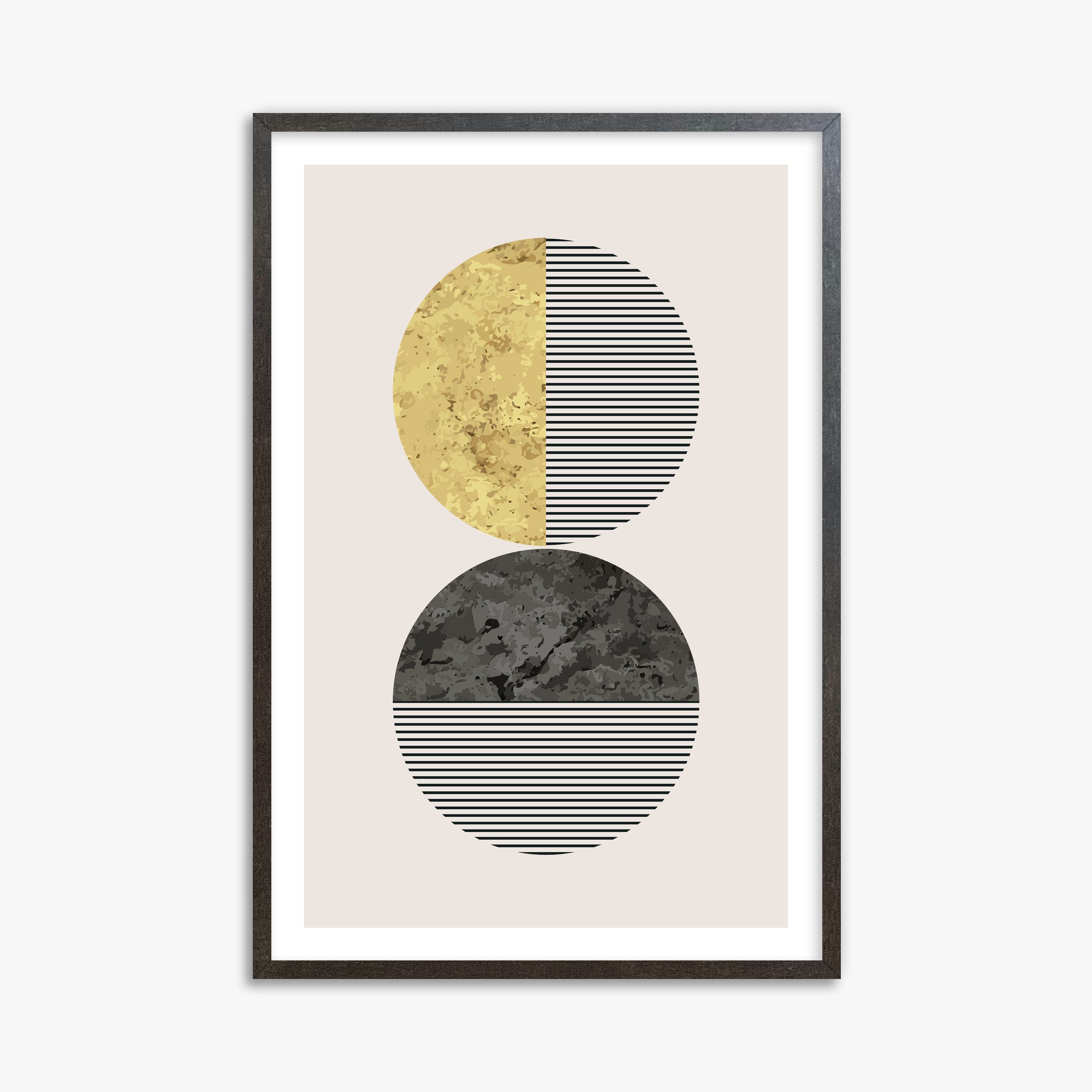 Eclipse Horizon, 61x91cm Framed Art Reproduction With Espresso Frame