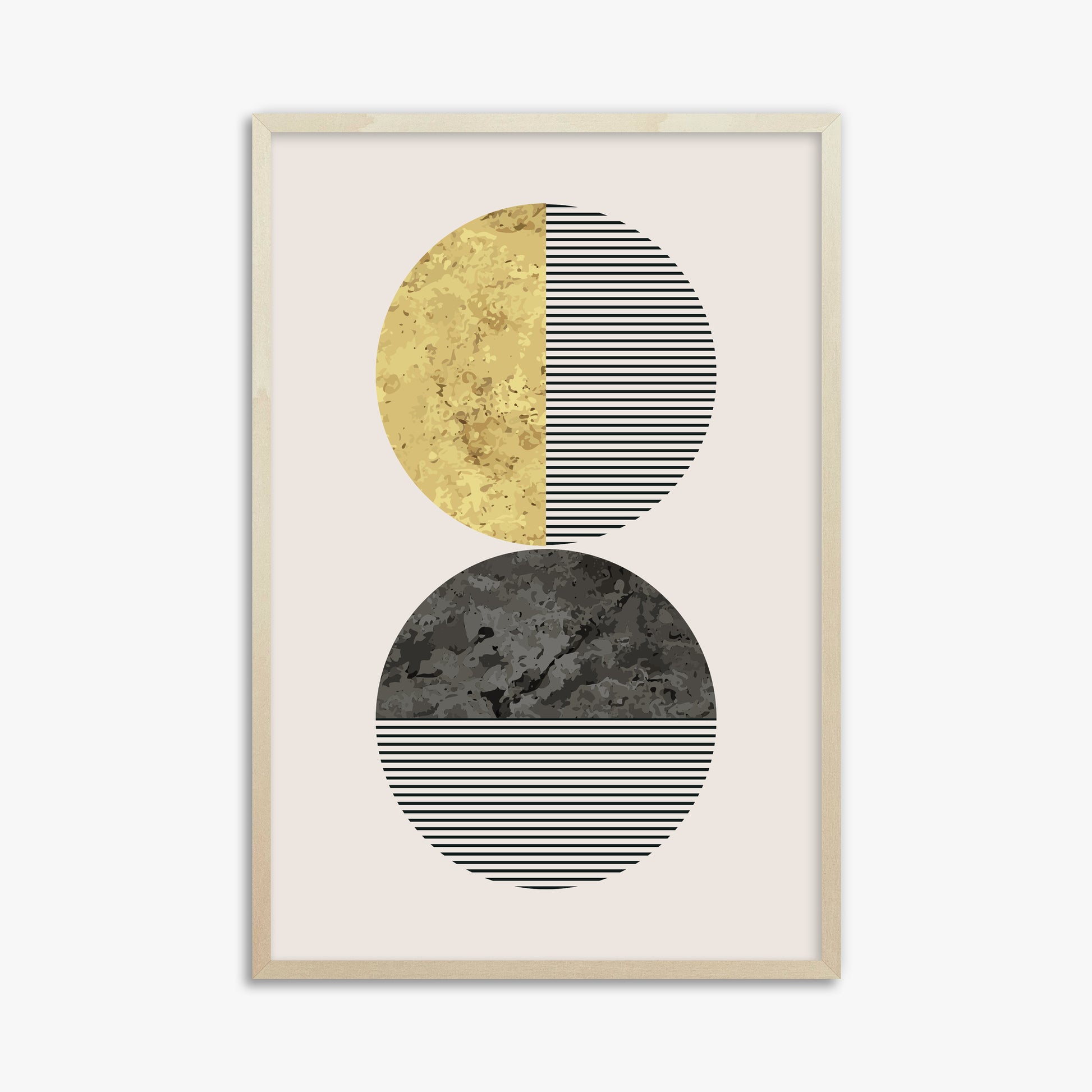 Eclipse Horizon, 61x91cm Framed Art Reproduction With Lime Wood Frame