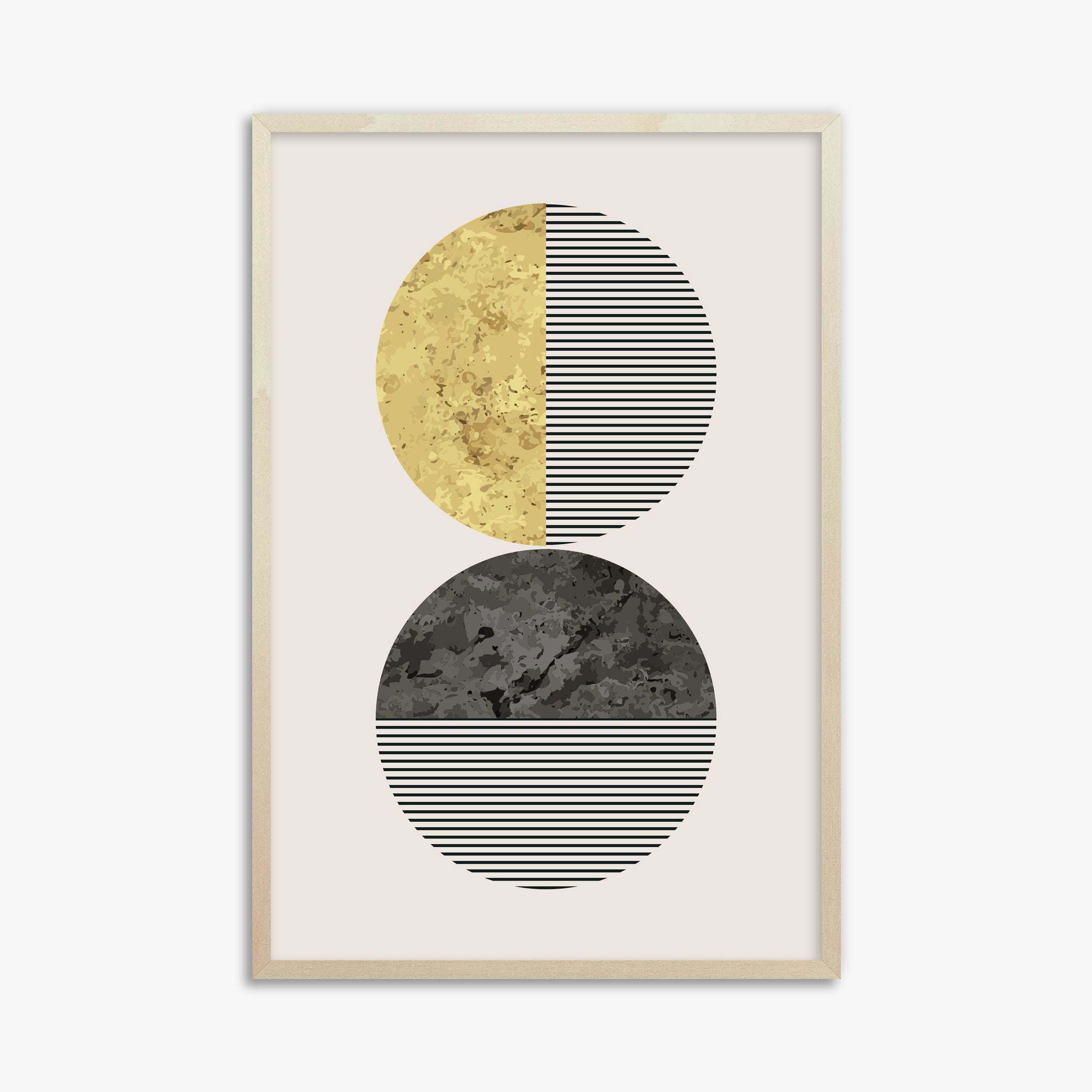 Eclipse Horizon, 61x91cm Framed Art Reproduction With Lime Wood Frame