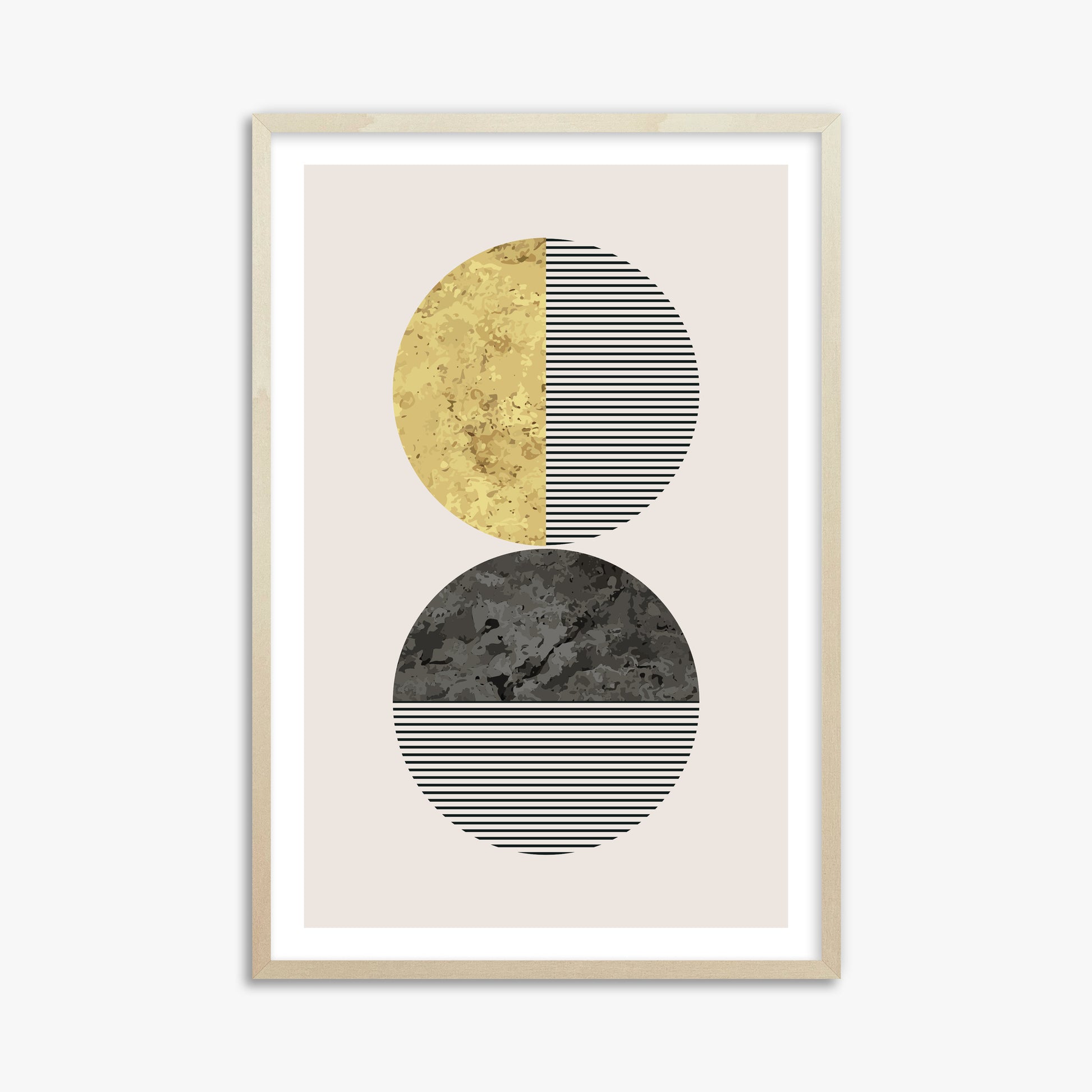 Eclipse Horizon, 61x91cm Framed Art Reproduction With Lime Wood Frame