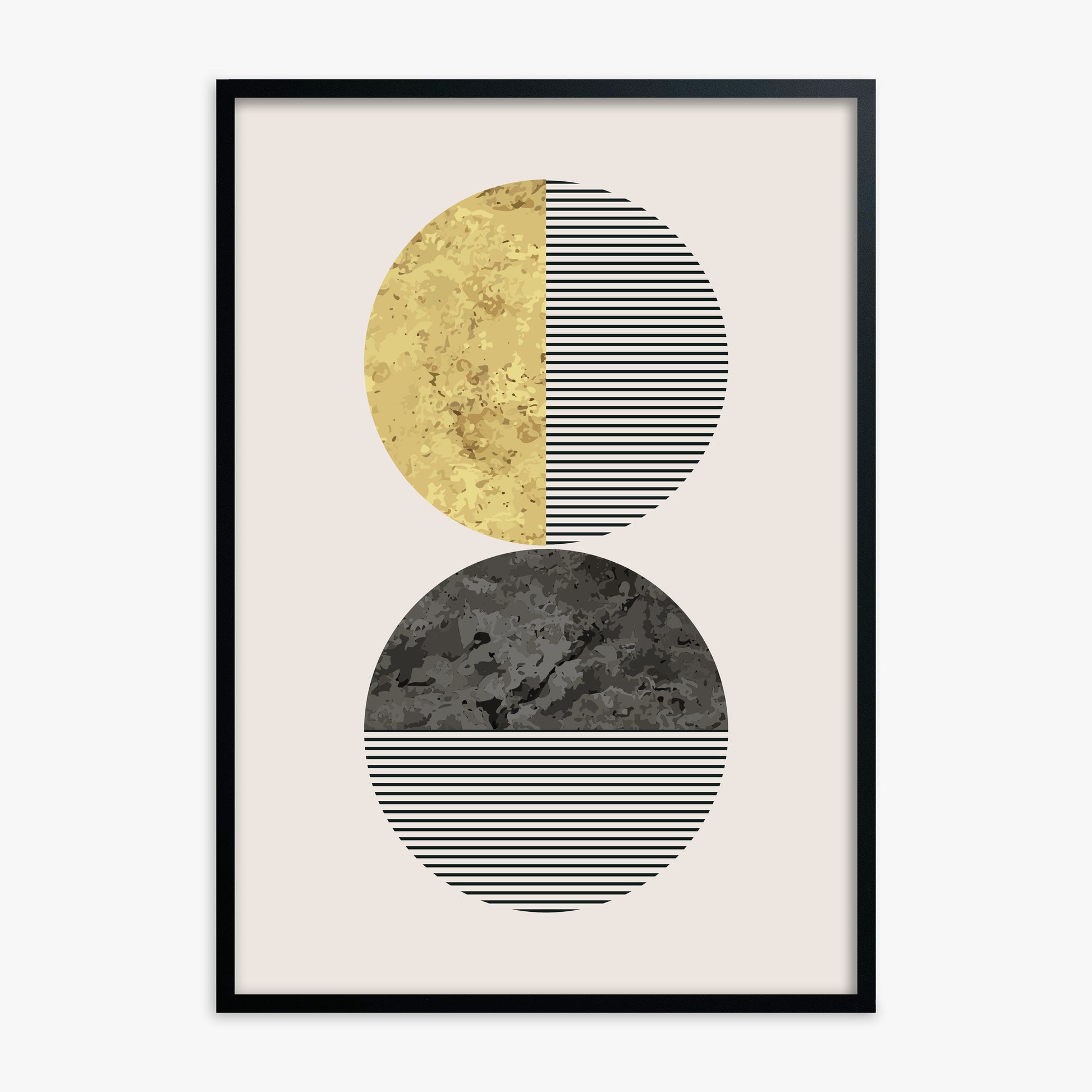Eclipse Horizon, Black Framed Poster With Black Frame