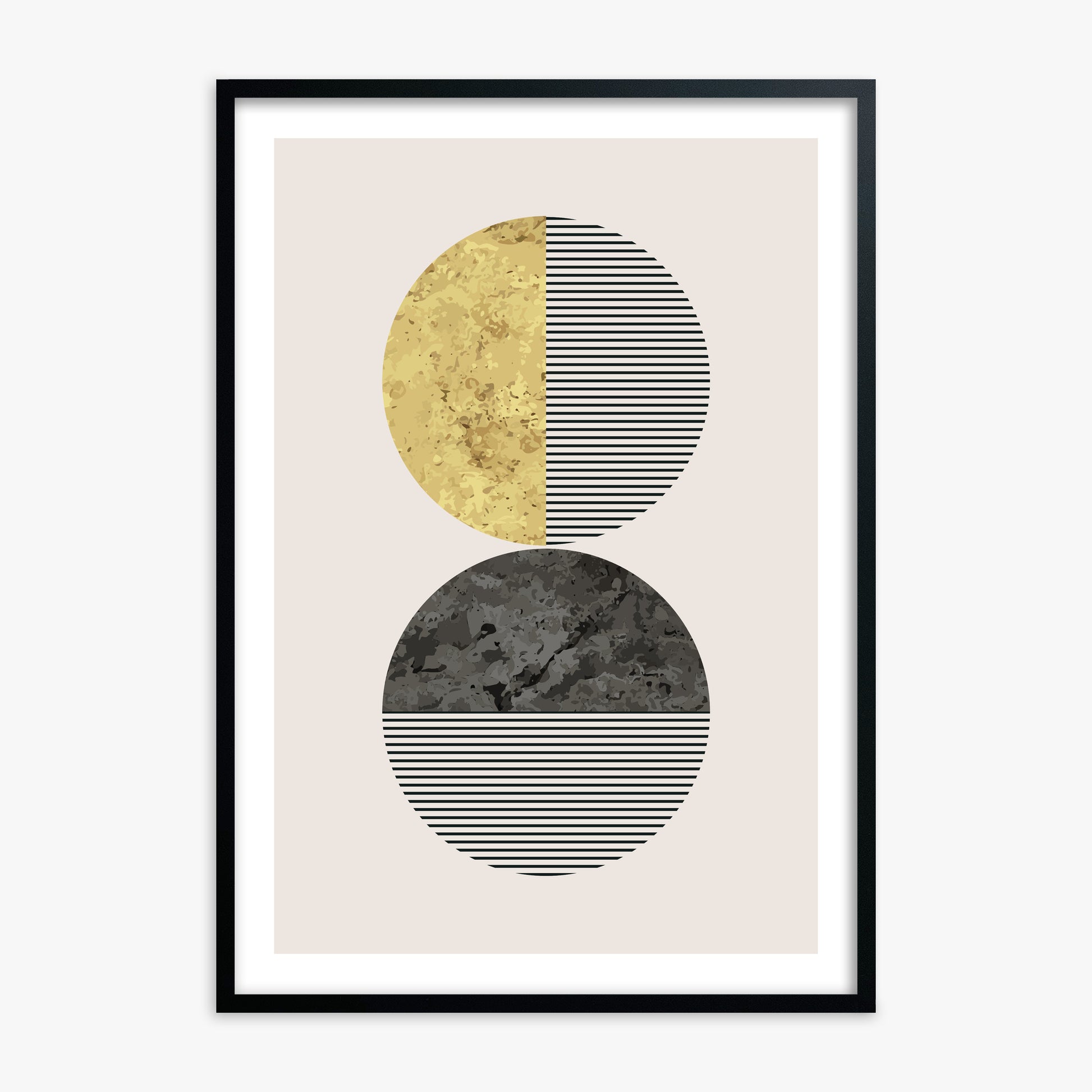 Eclipse Horizon, Black Framed Poster With Black Frame