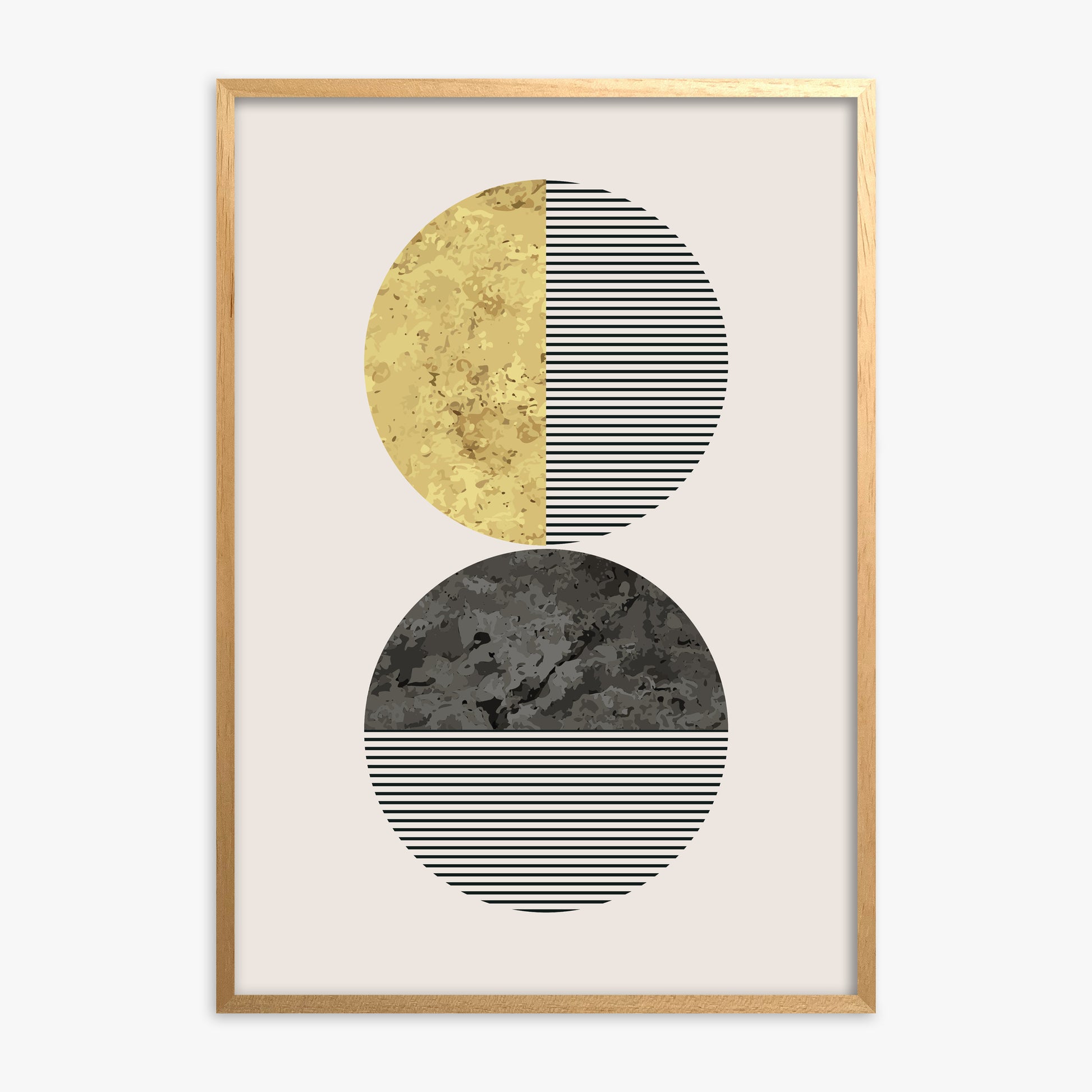 Eclipse Horizon, Oak Framed Poster With Oak Frame