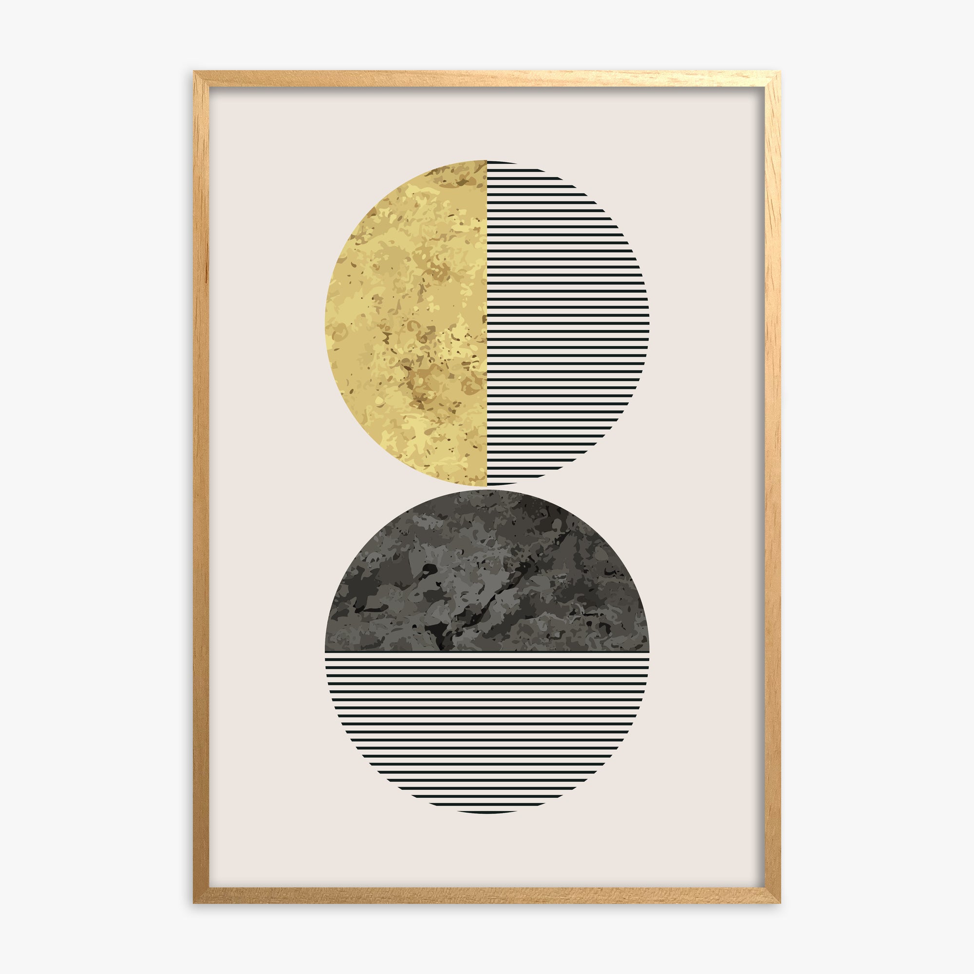 Eclipse Horizon, Oak Framed Poster With Oak Frame