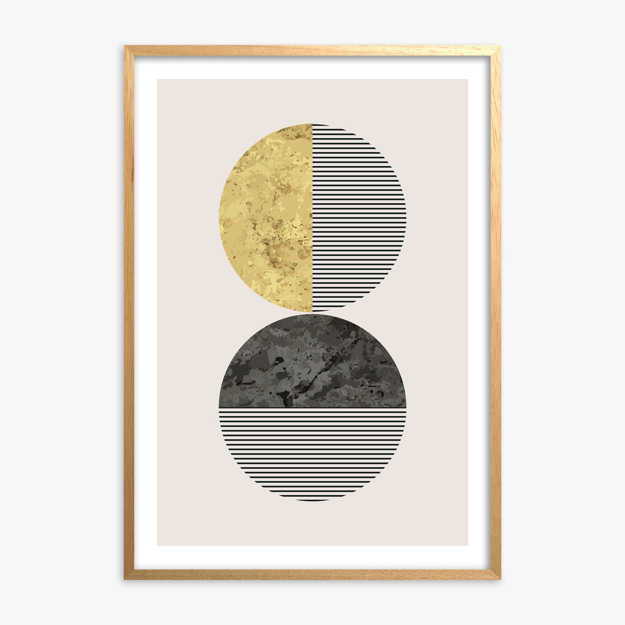 Eclipse Horizon, 70x100cm Oak Framed Art Reproduction