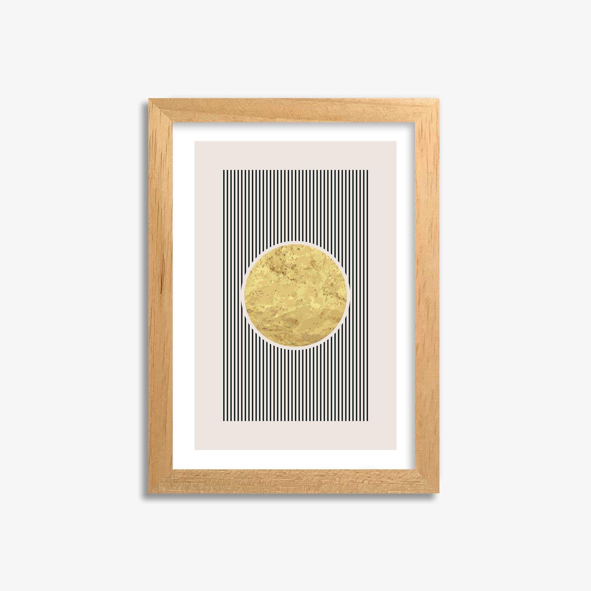 Golden Horizon Eclipse, 21x30cm Oak Framed Art Reproduction