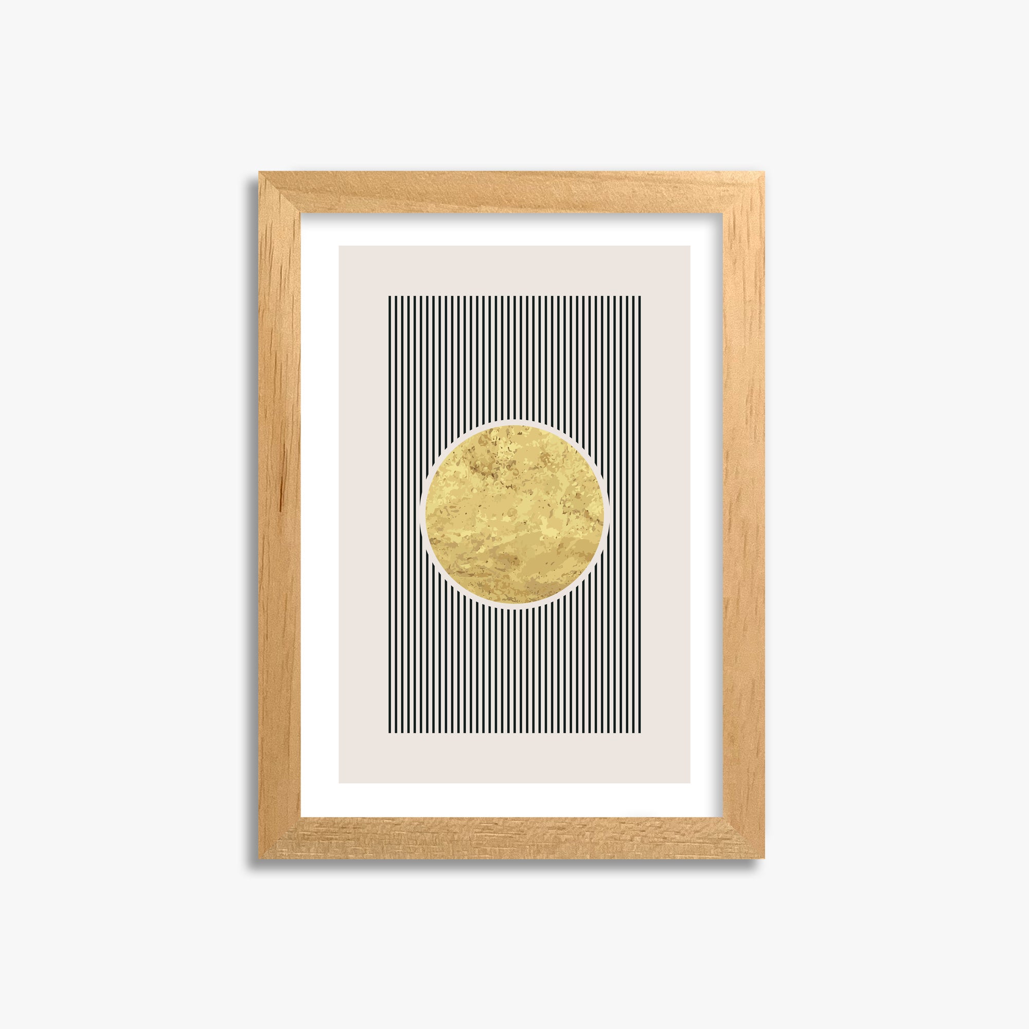 Golden Horizon Eclipse, 21x30cm Oak Framed Art Reproduction