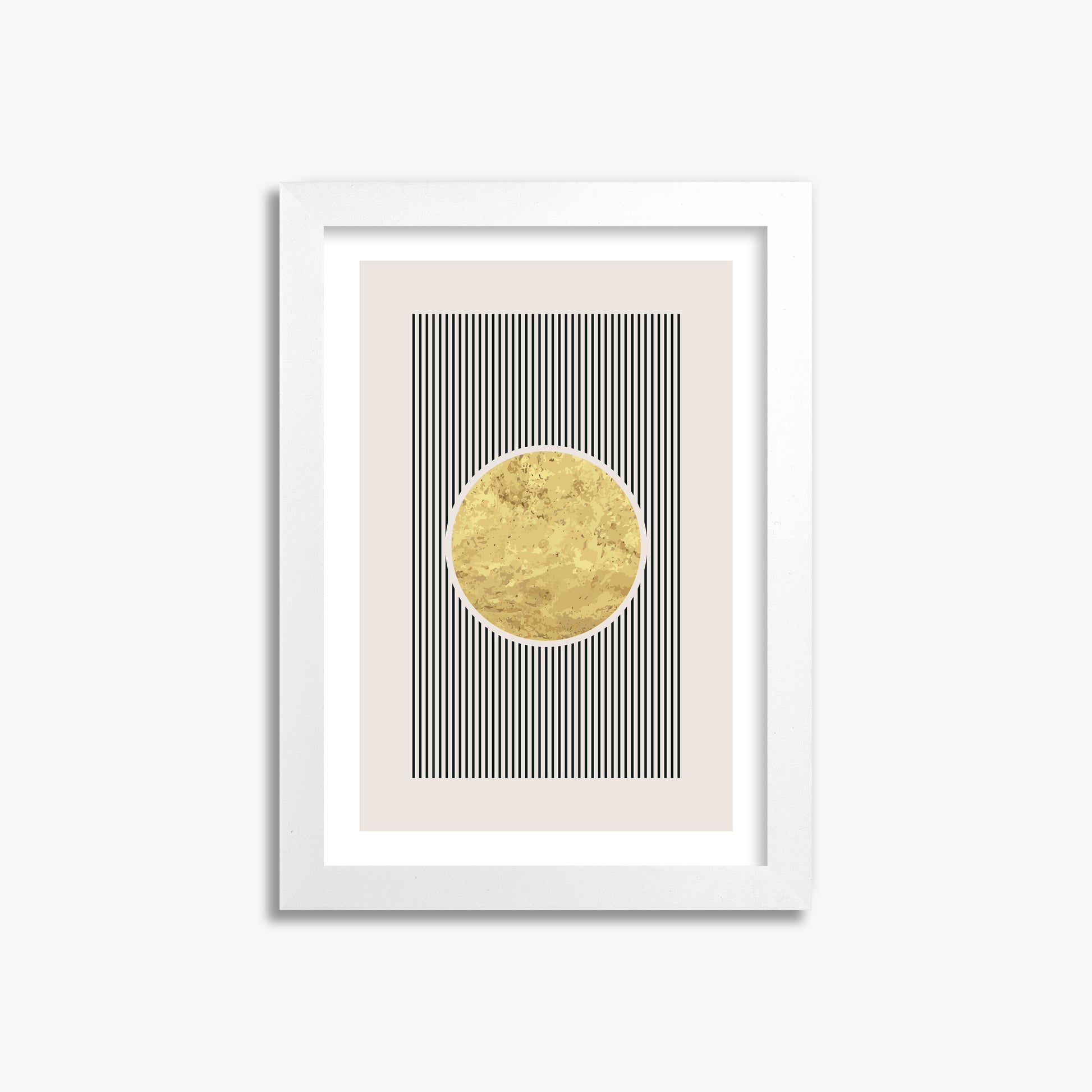 Golden Horizon Eclipse, 21x30cm Whitek Framed Art Reproduction