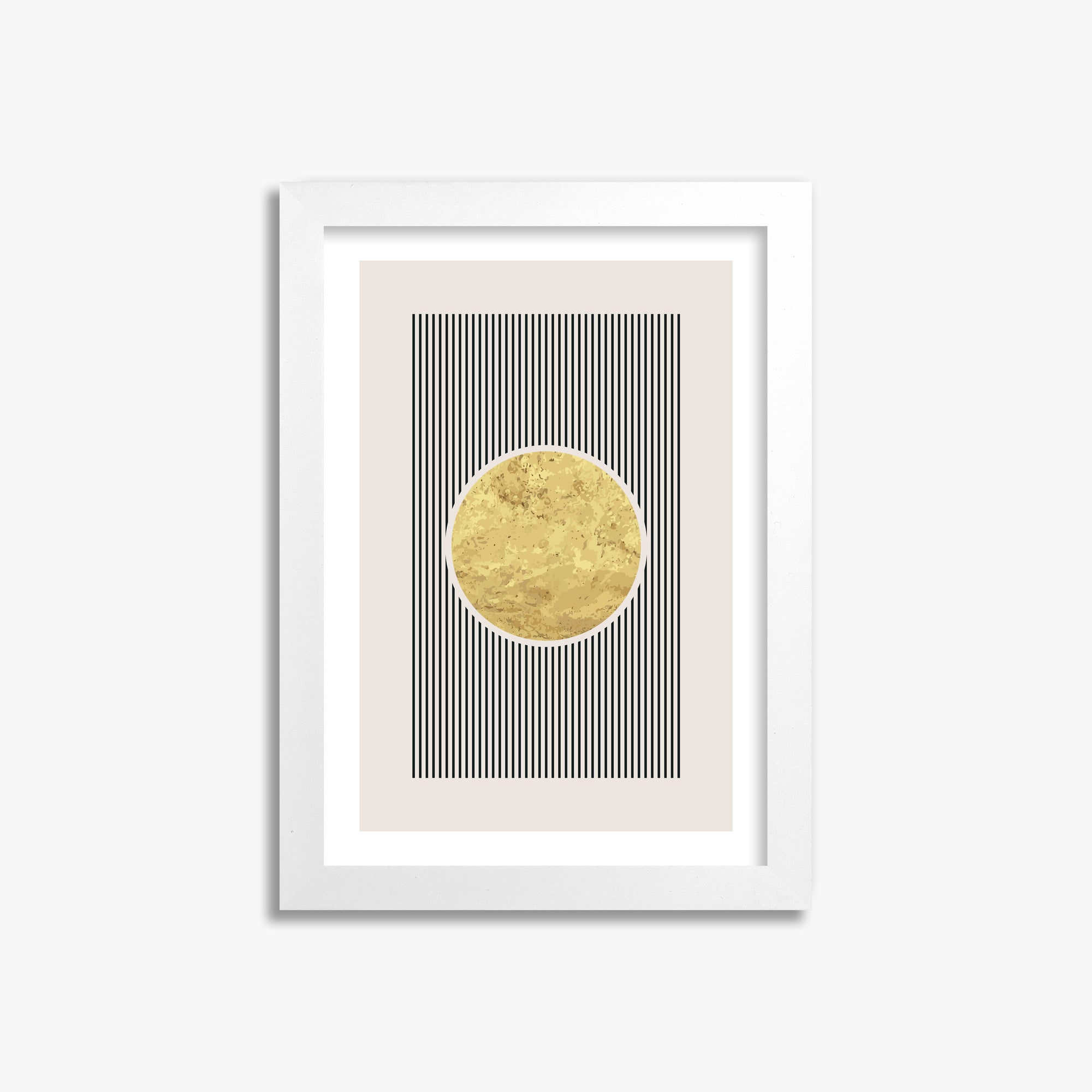 Golden Horizon Eclipse, 21x30cm Whitek Framed Art Reproduction
