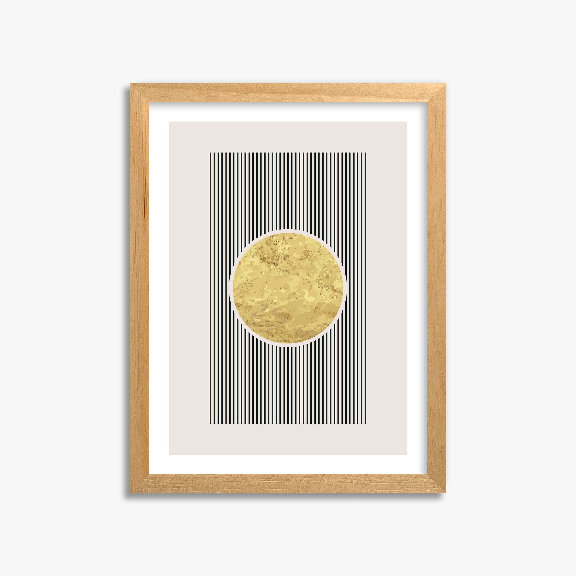 Golden Horizon Eclipse, 30x40cm Oak Framed Art Reproduction