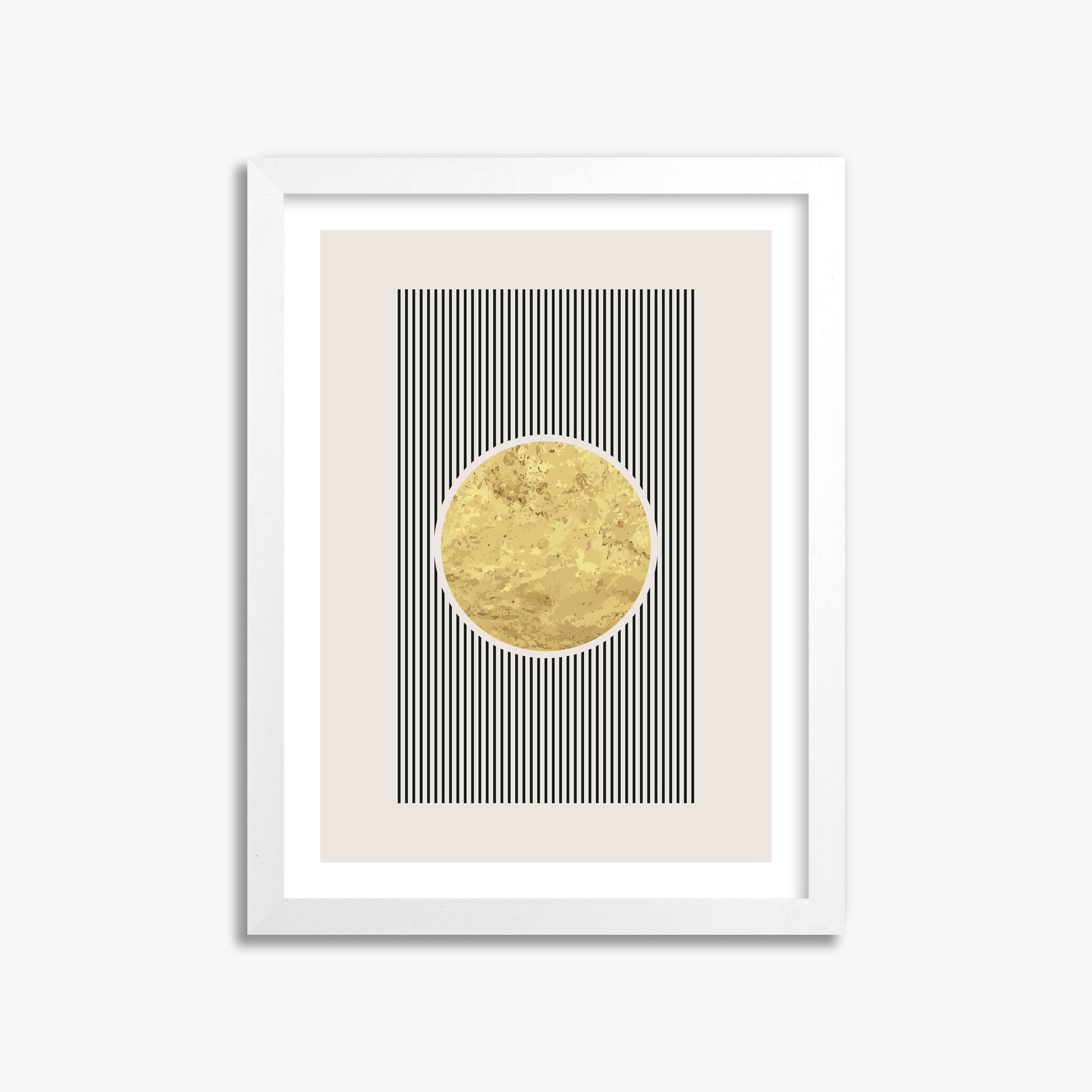Golden Horizon Eclipse, 30x40cm Whitek Framed Art Reproduction