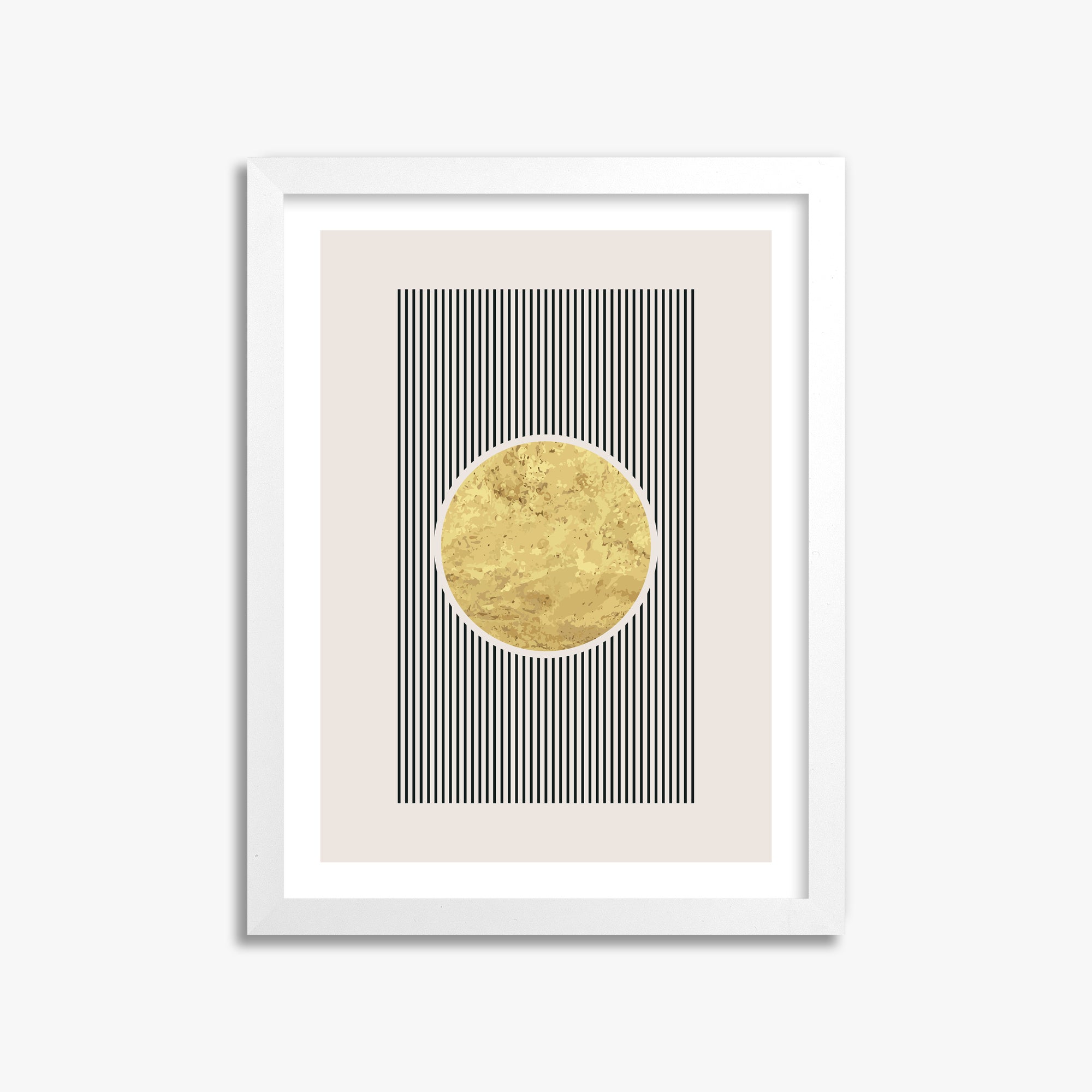 Golden Horizon Eclipse, 30x40cm Whitek Framed Art Reproduction