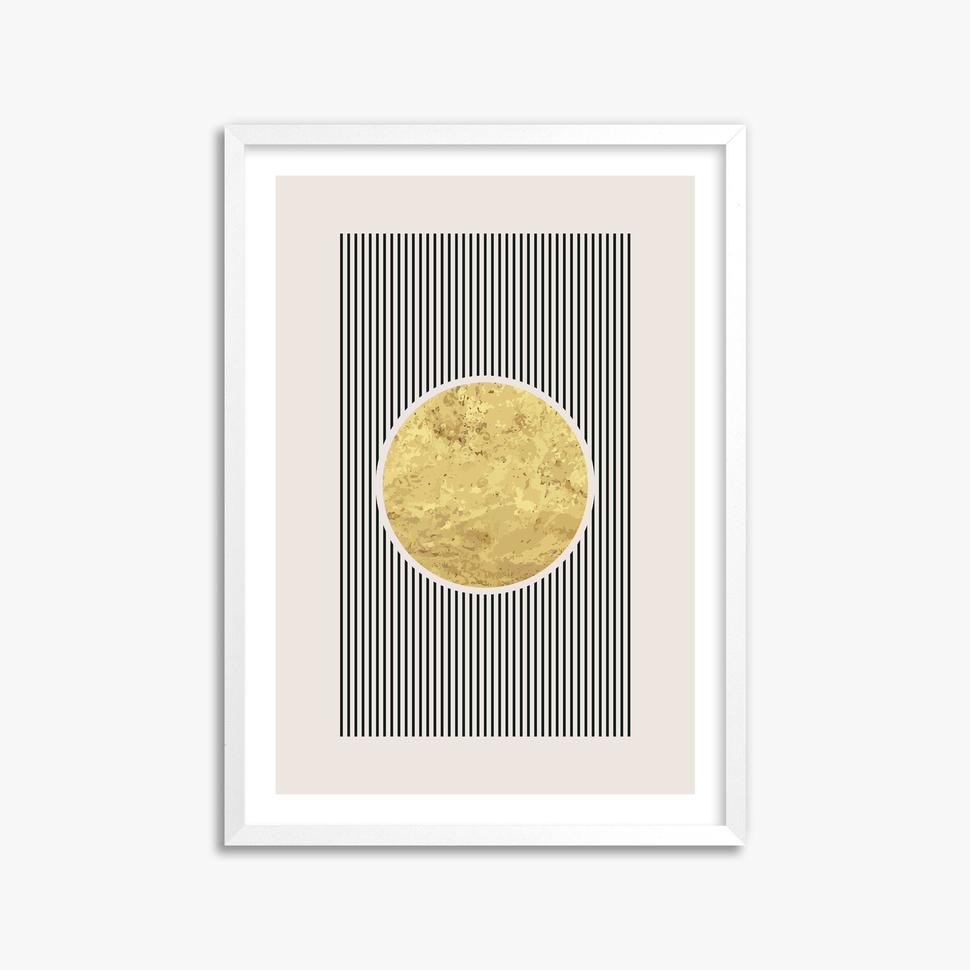Golden Horizon Eclipse, 50x70cm Whitek Framed Art Reproduction